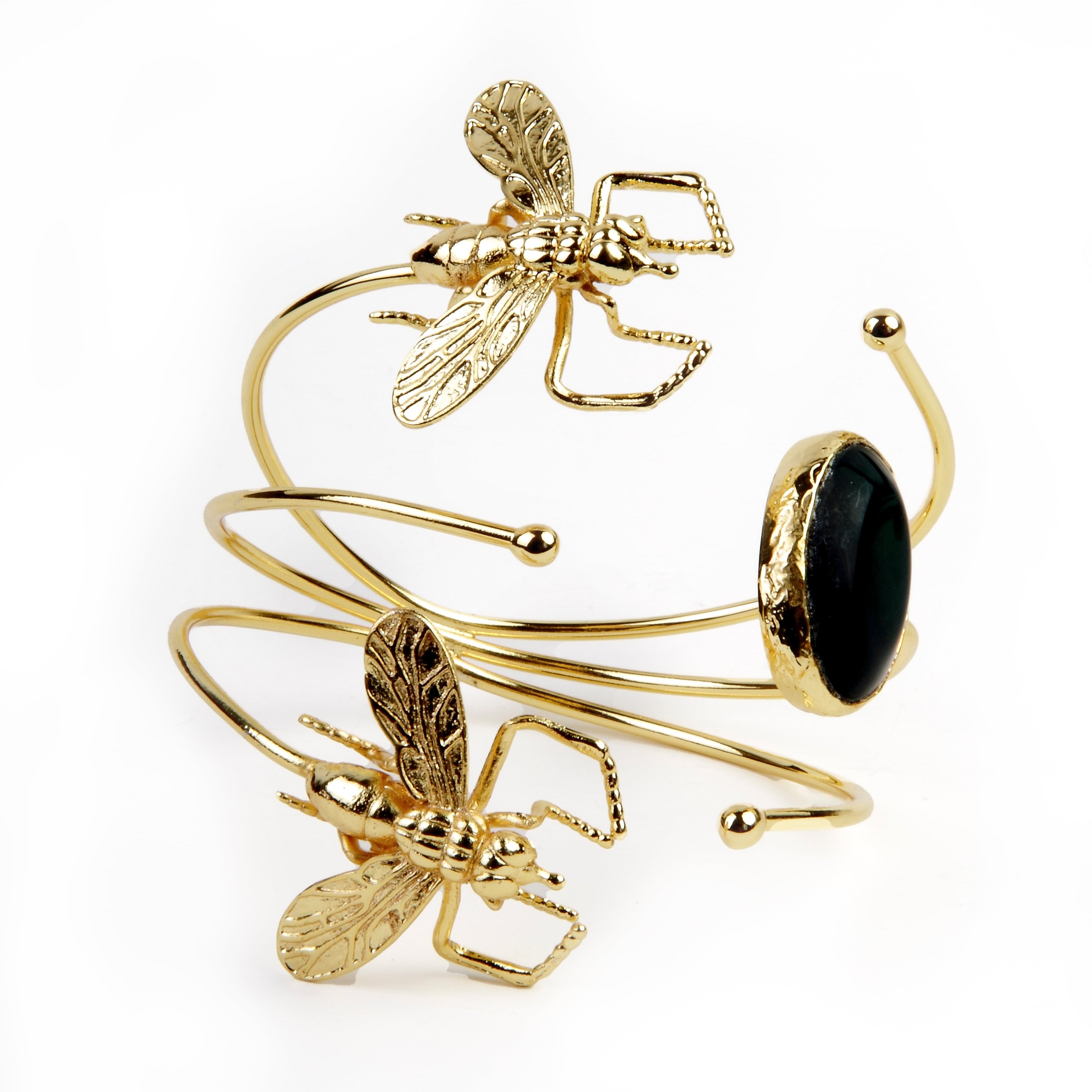 Brazalete Doble Honey Stone
