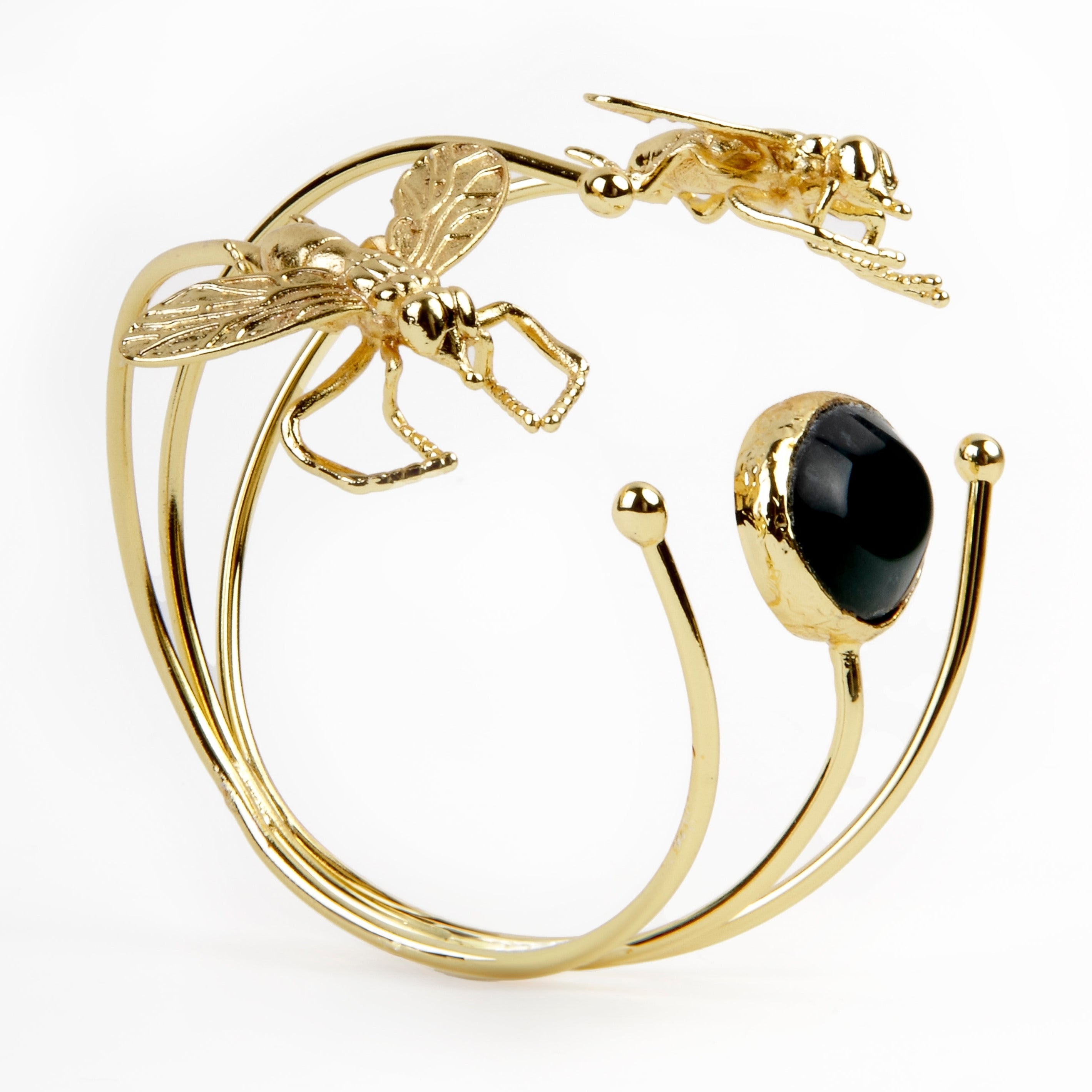 Brazalete Doble Honey Stone