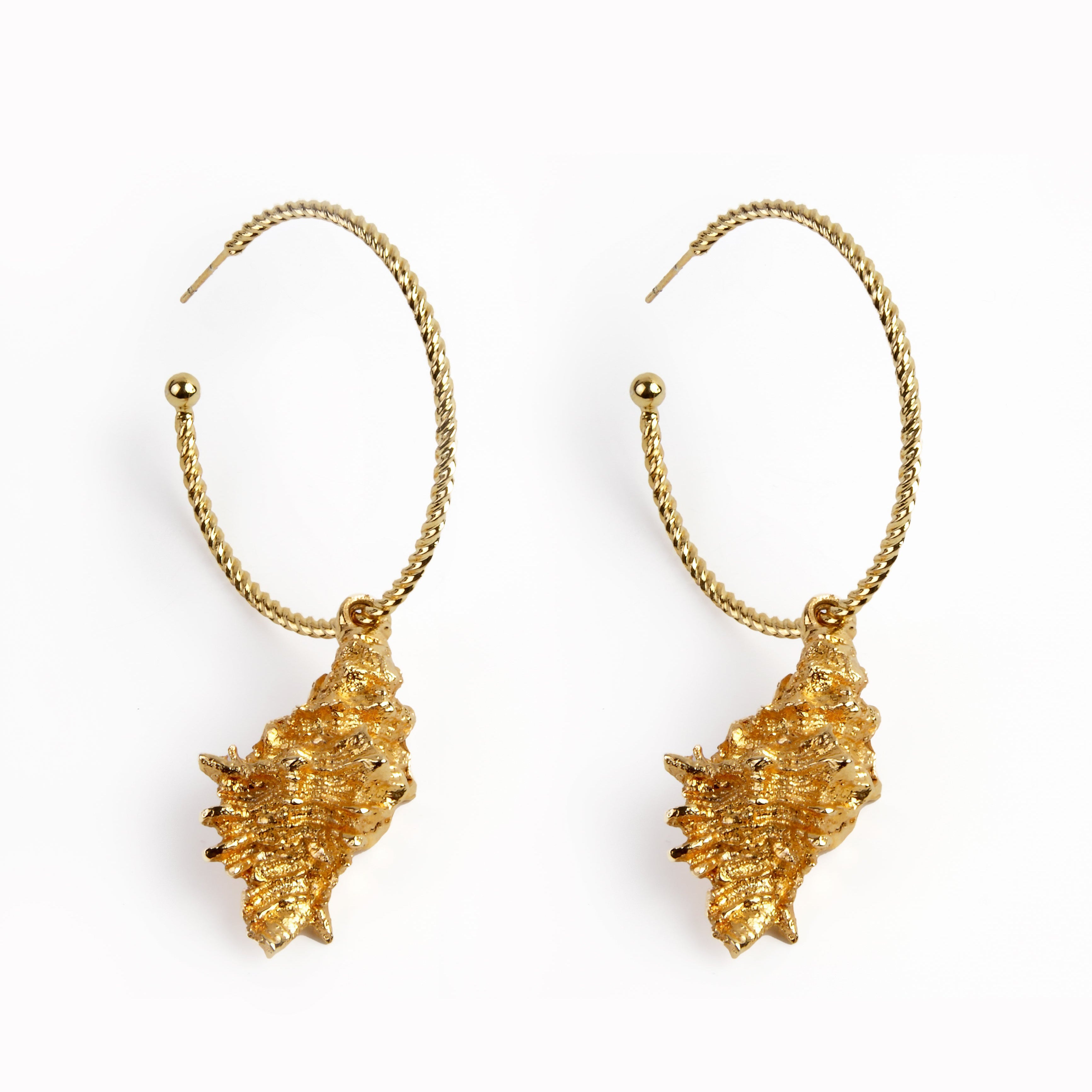 Pendientes Modern Shell