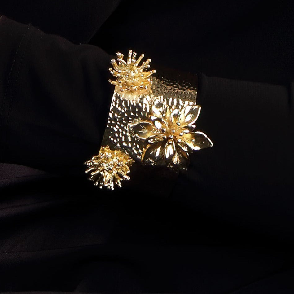 Deya Exotic Flower Shield Double Bracelet