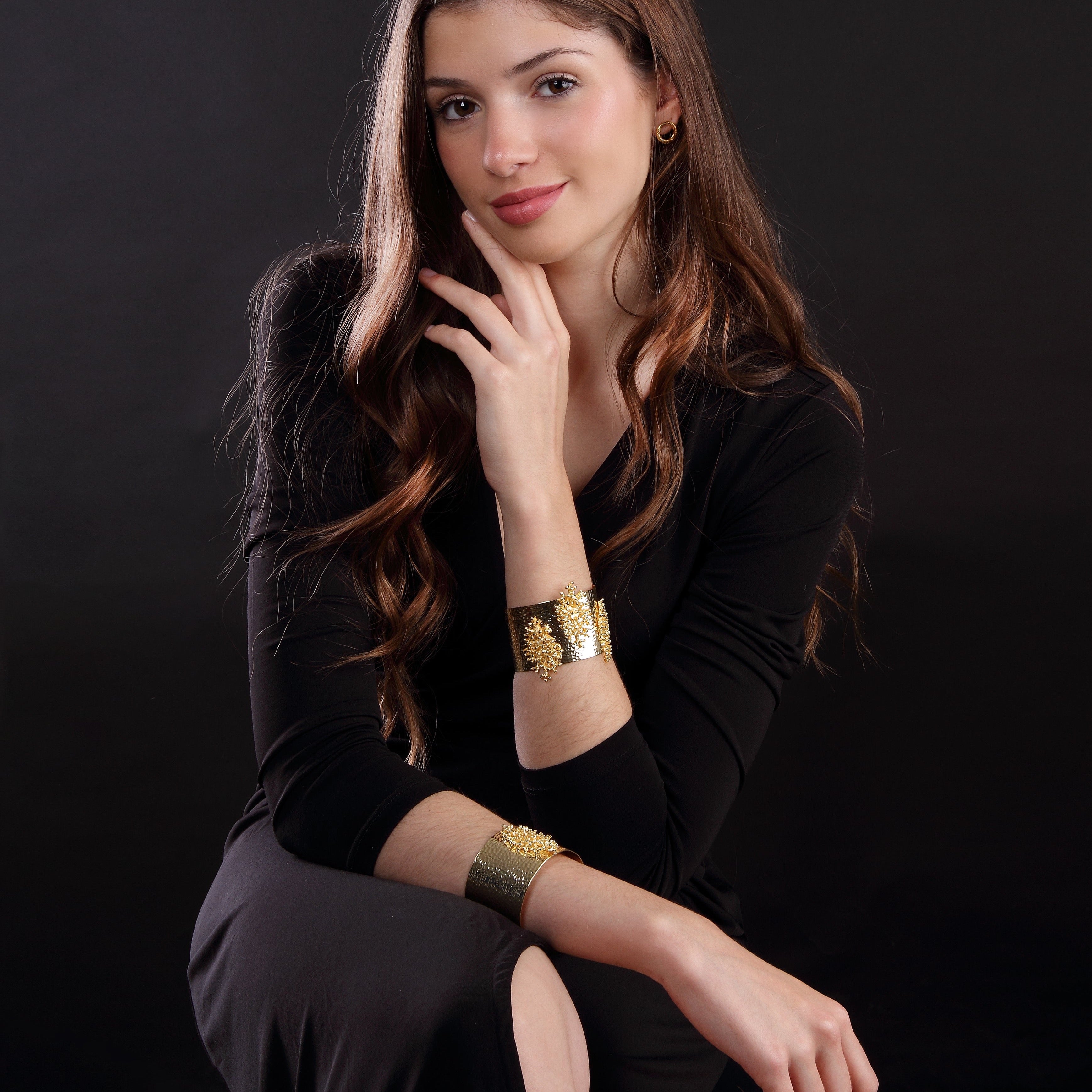 Deya Maxi Shield Triple Bracelet