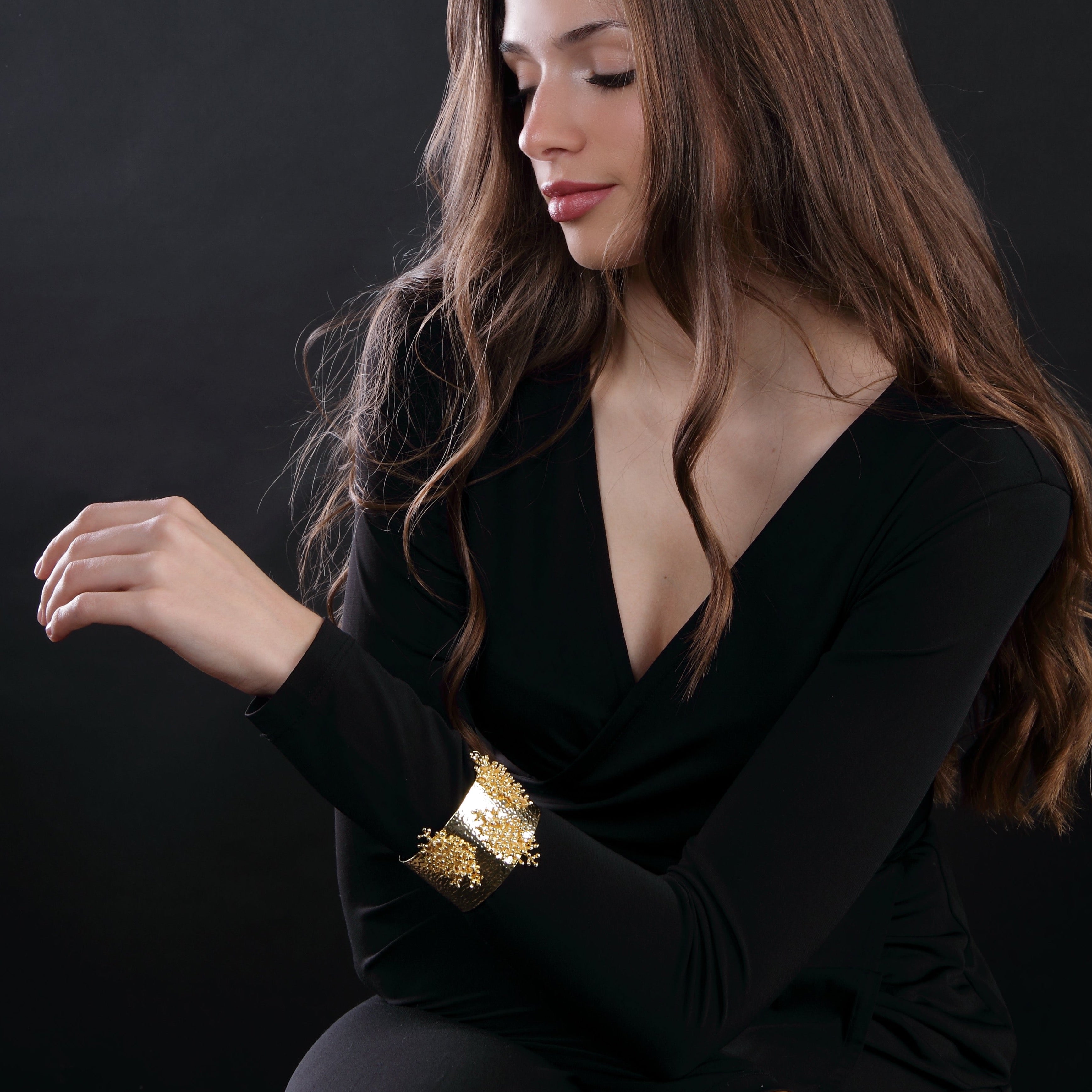 Deya Maxi Shield Triple Bracelet