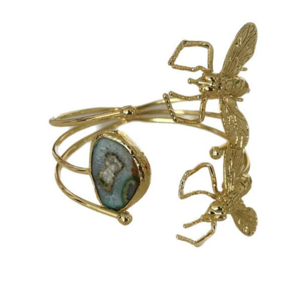 Brazalete Doble Honey Stone