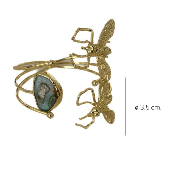 Brazalete Doble Honey Stone