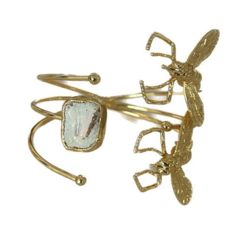 Honey Stone Double Bracelet