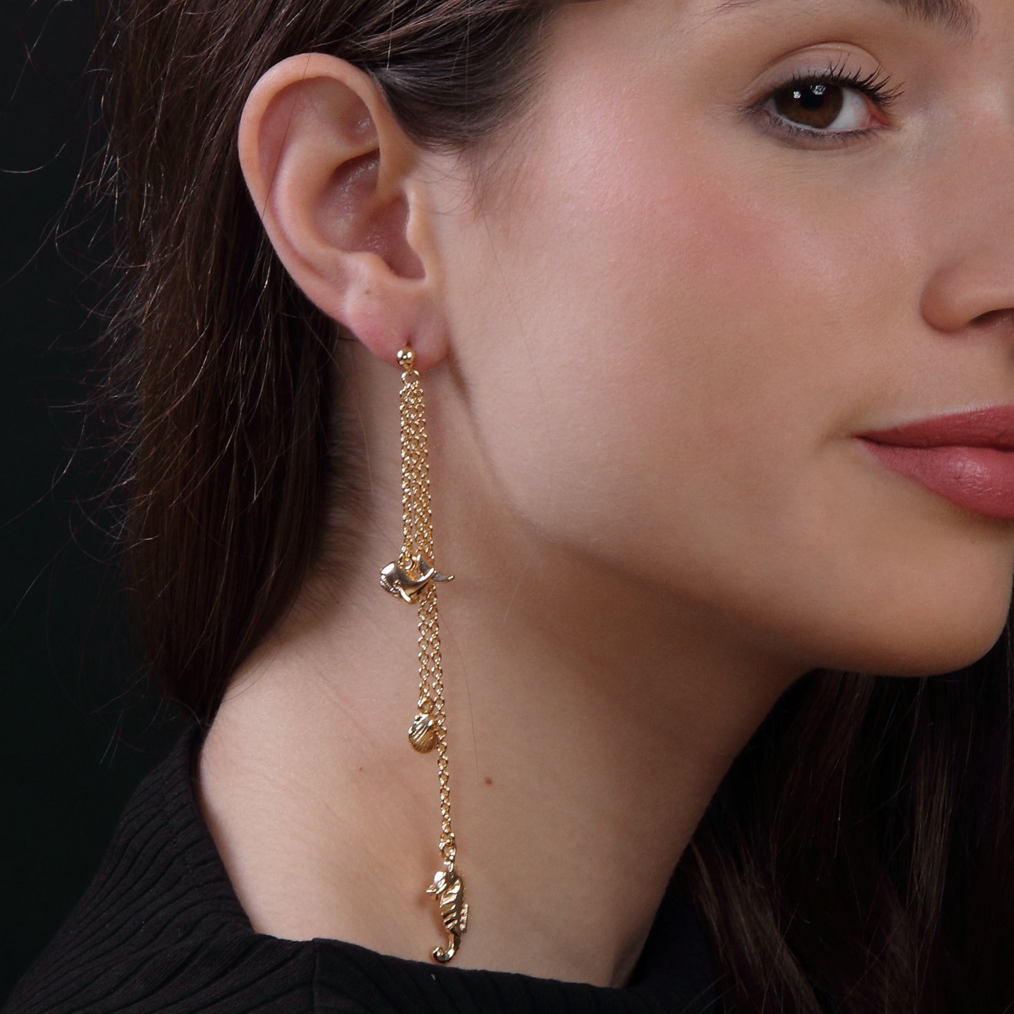 Pendientes Mesquida - Vista lateral - Shabama