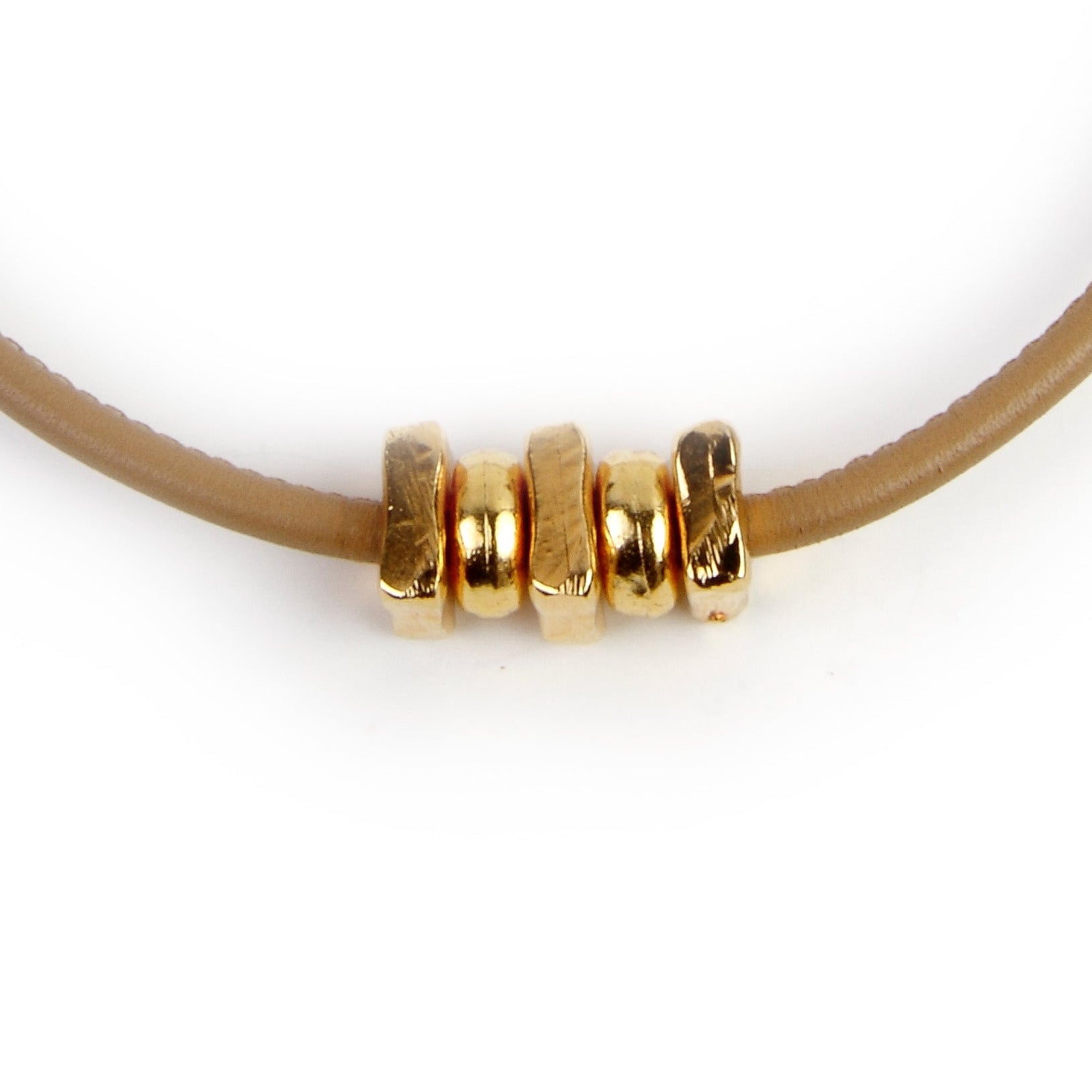 Collar cuero Small Details Luxe