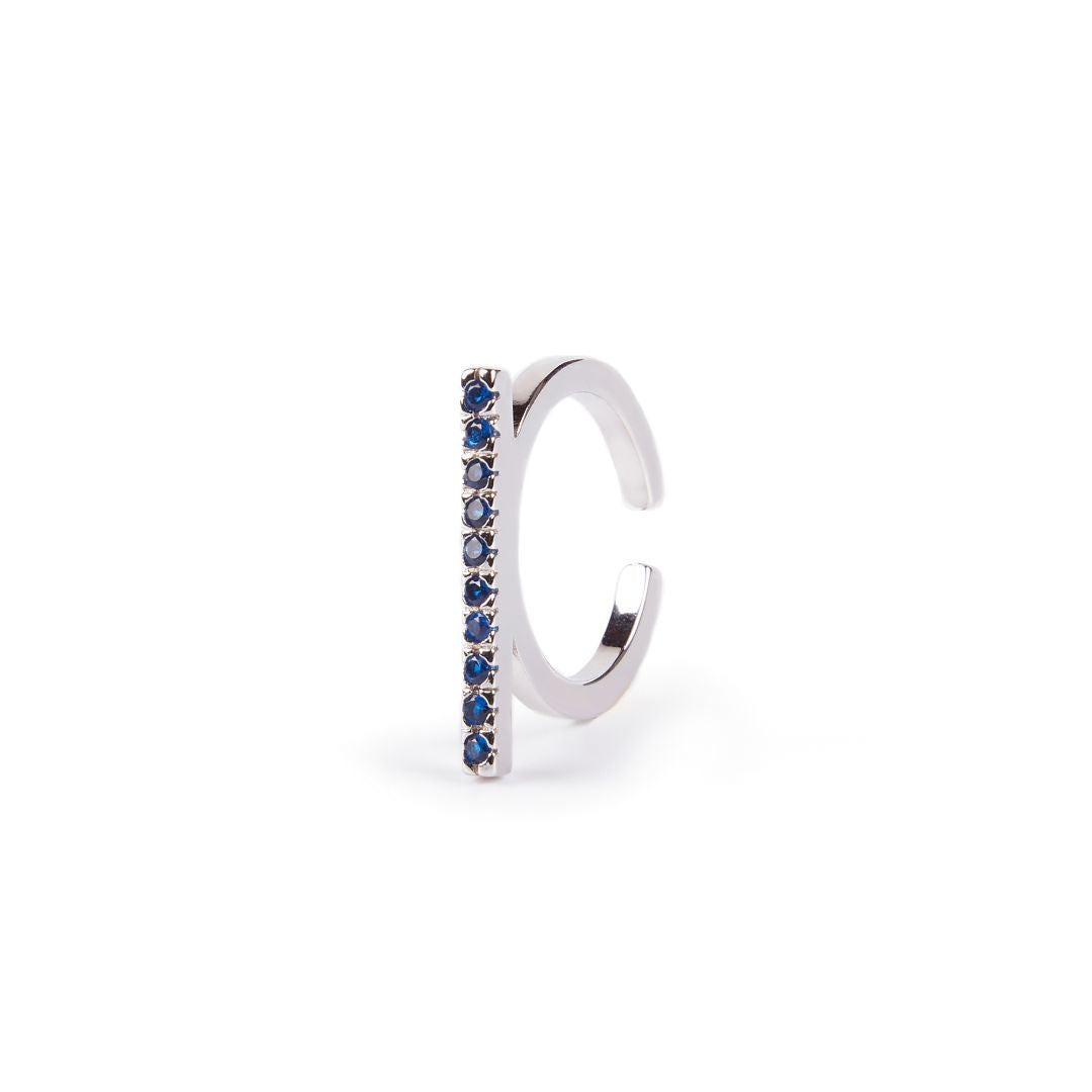 Anillo Manhattan con circonitas de latón bañado en oro
