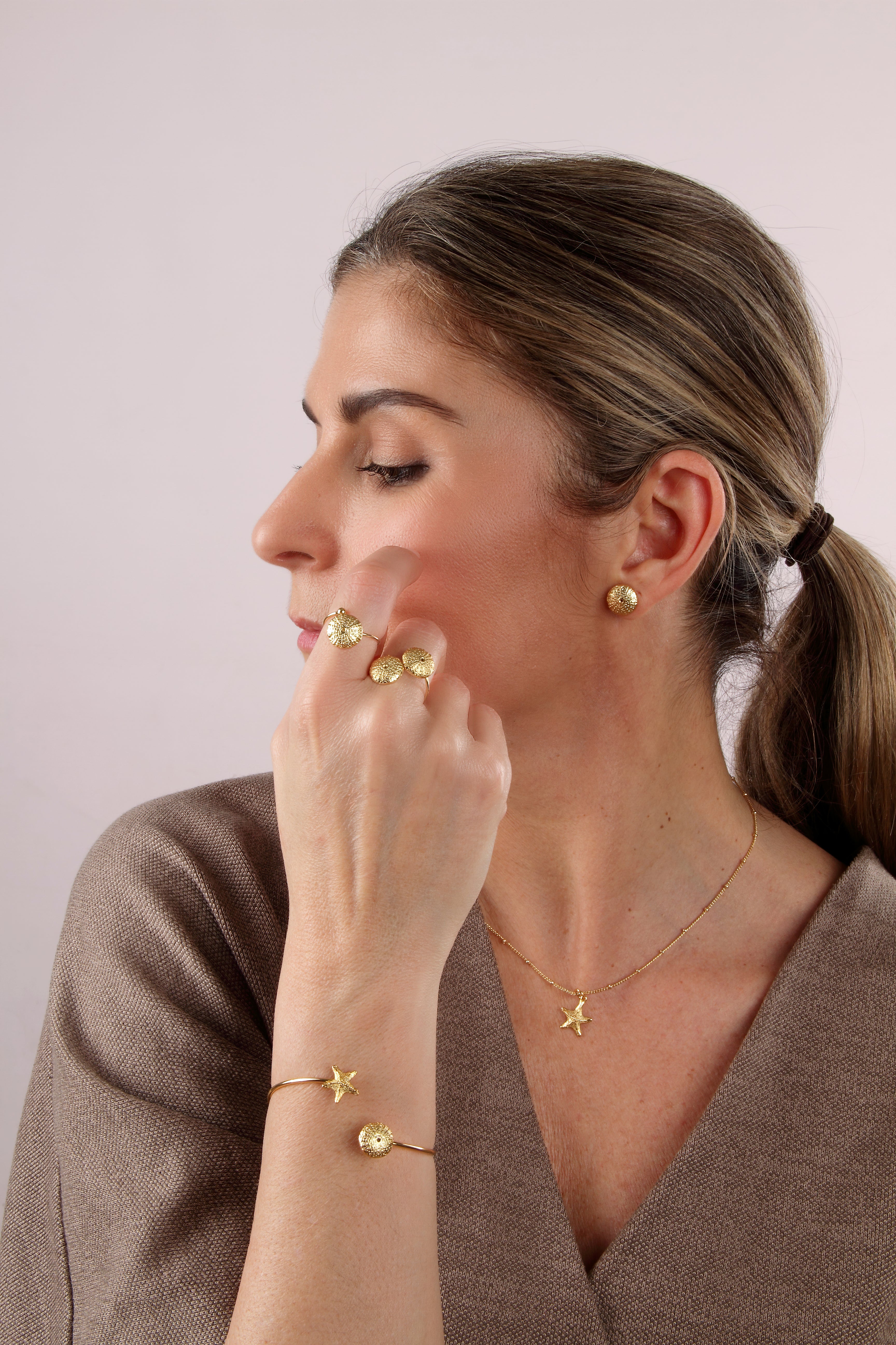 ANILLO MINI ERIZO DOBLE