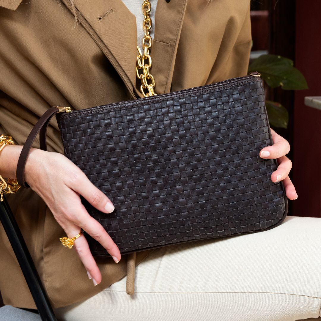 MEDIUM BRAIDST LEATHER HANDBAG