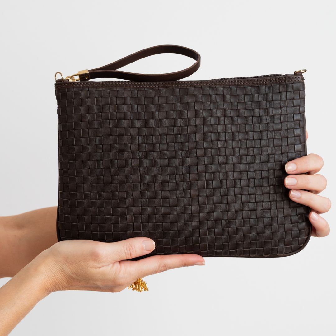 MEDIUM BRAIDST LEATHER HANDBAG