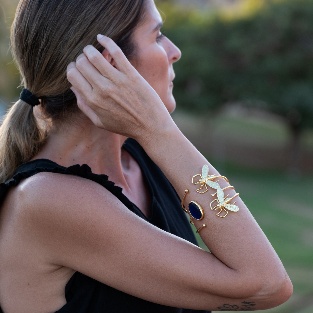 Brazalete Doble Honey Stone
