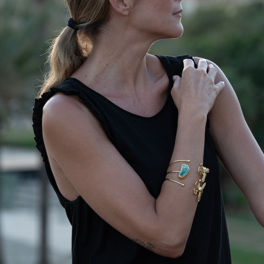 Honey Stone Double Bracelet