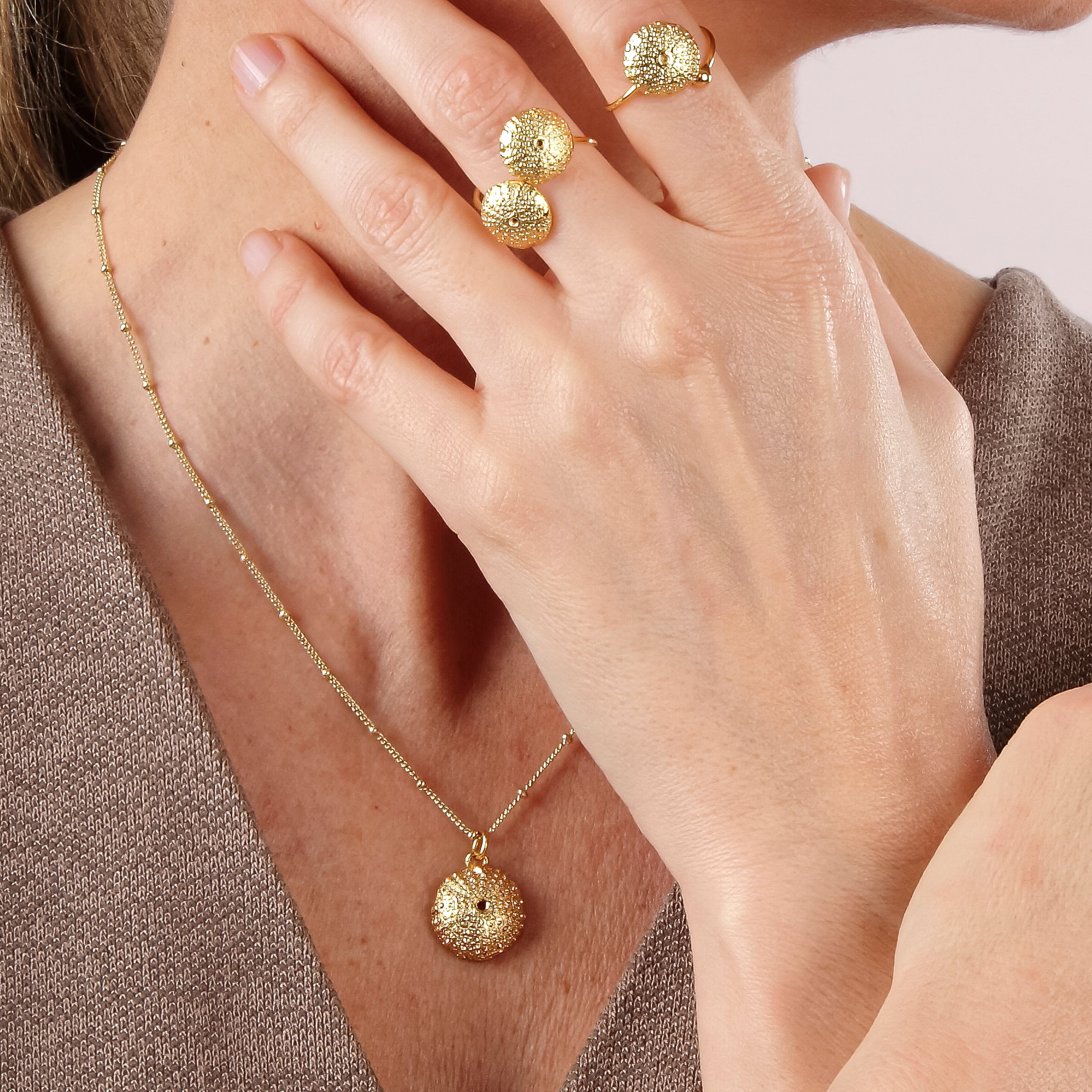 COLLAR CADENA CUTE ERIZO