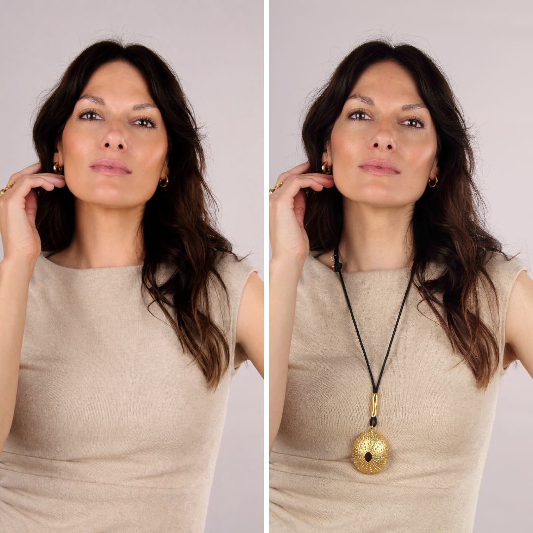 COLLAR NYLON ERIZO LUXE GOLDY