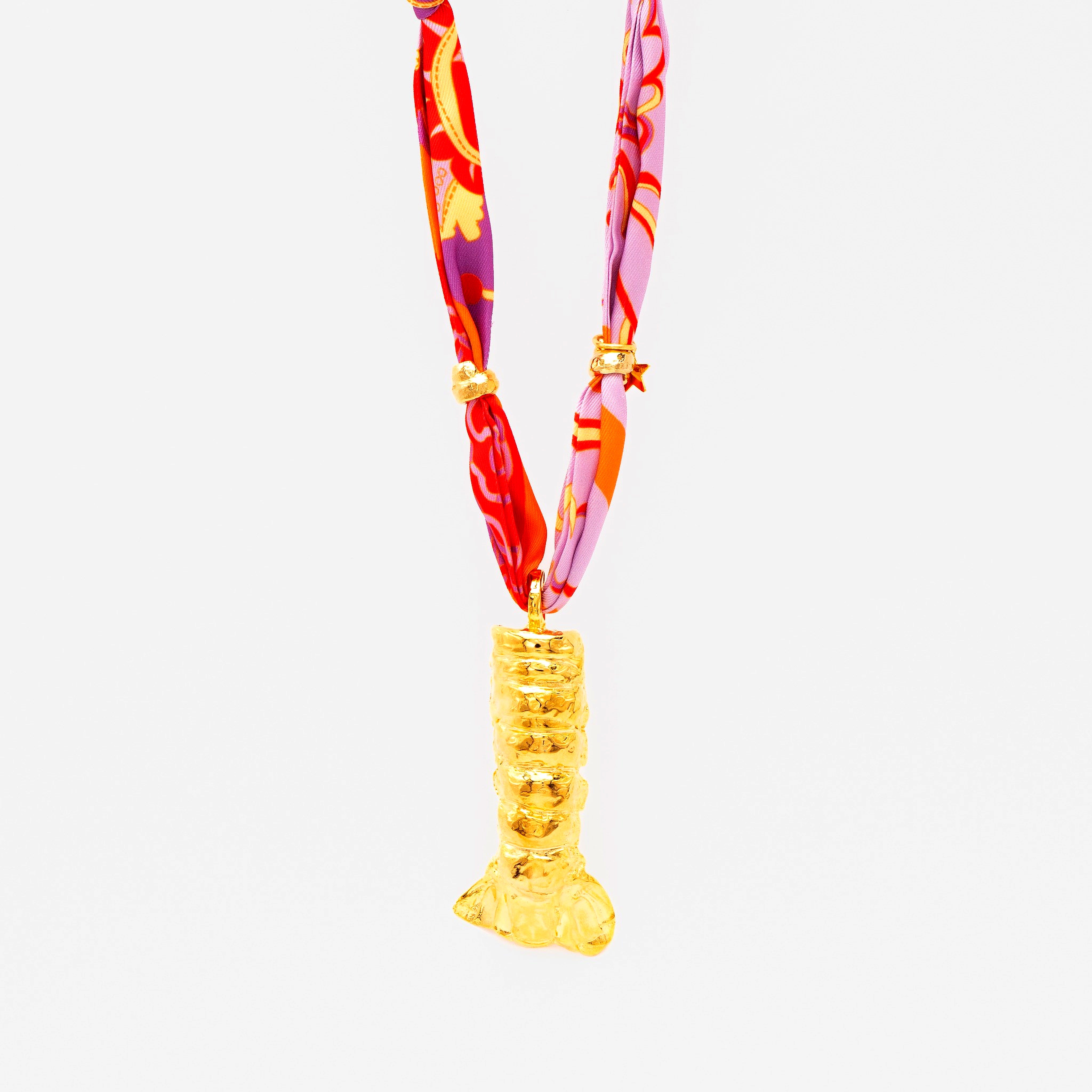 COLLAR PAÑUELO SEDA COLA CIGALA