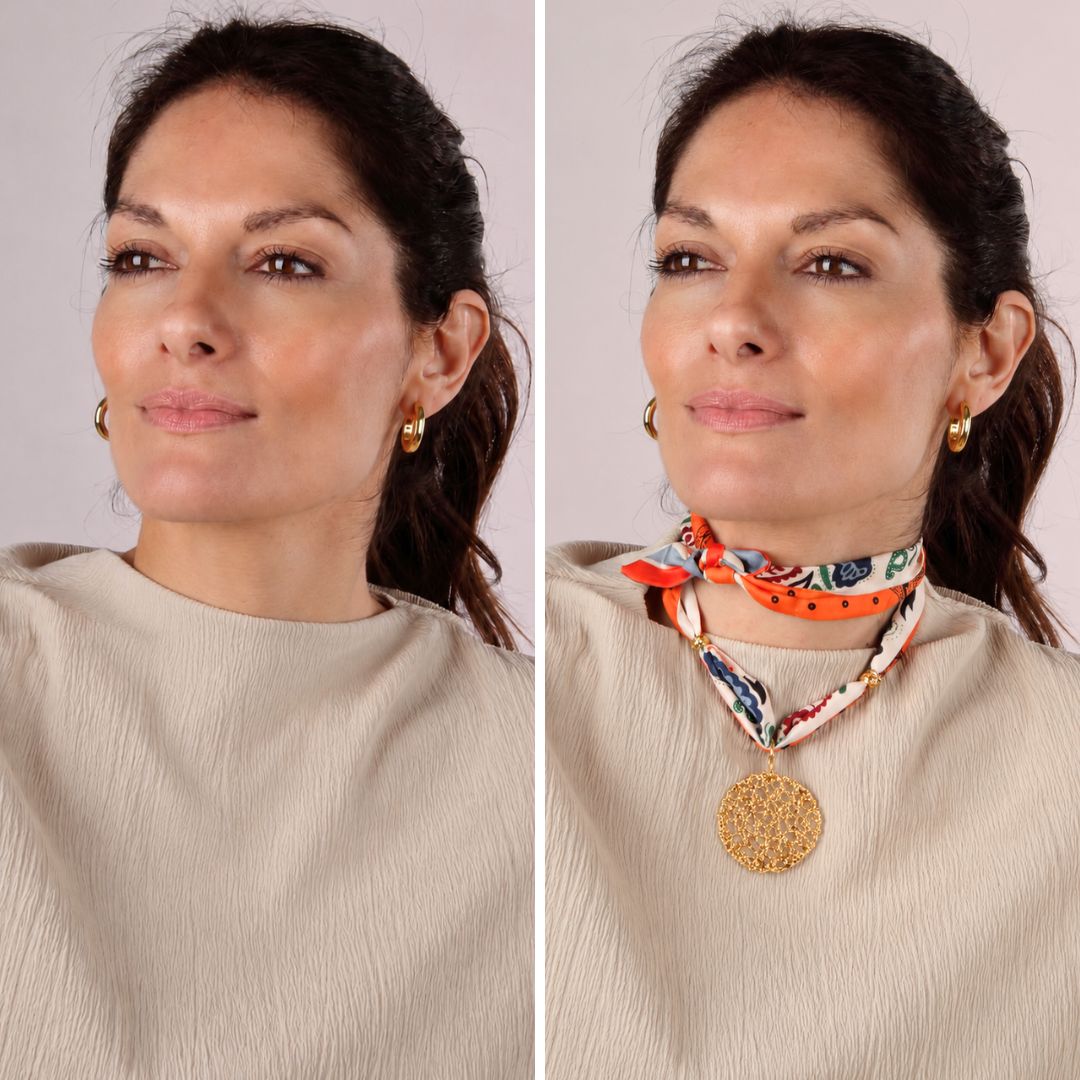 COLLAR PAÑUELO SEDA MONDRAGÓ