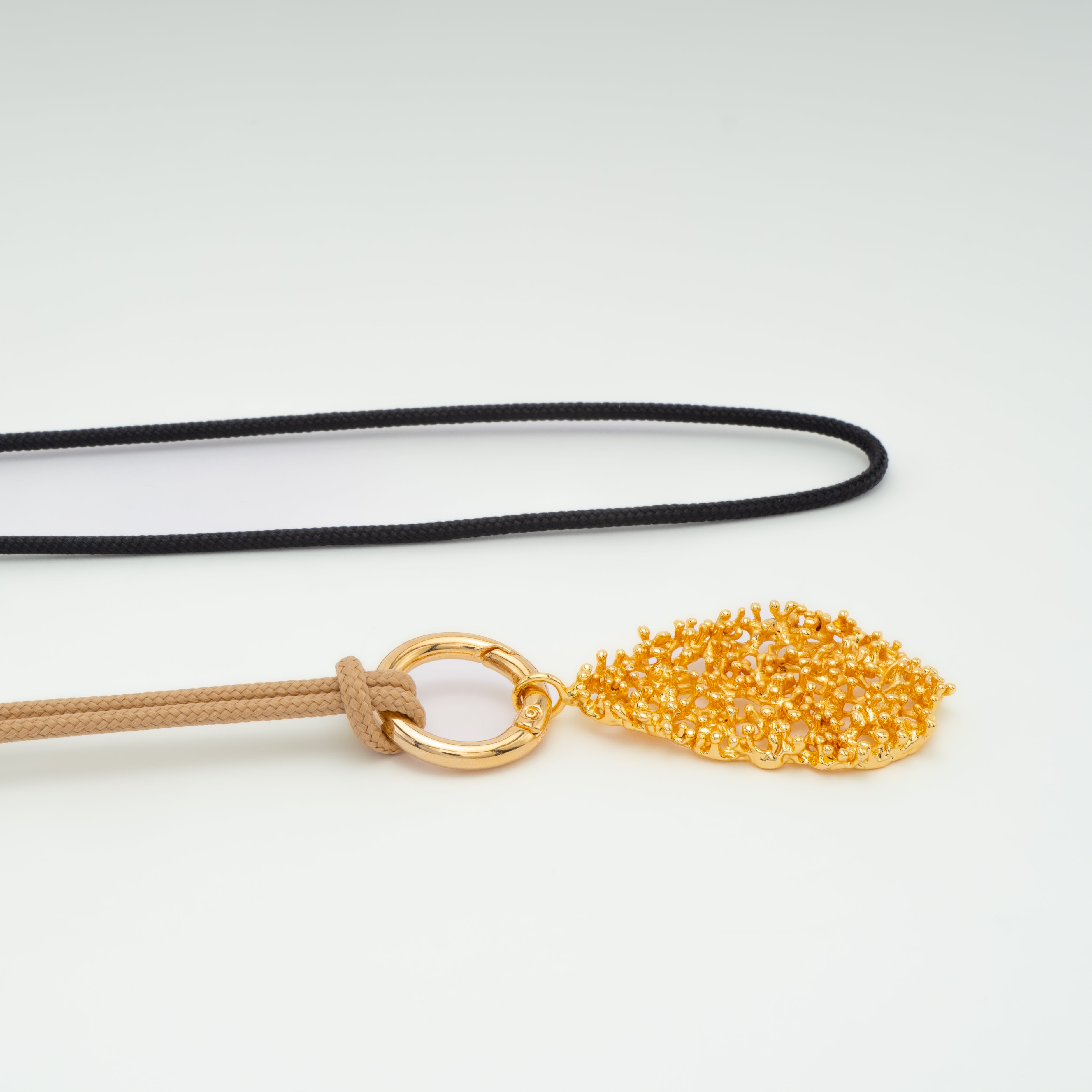 Collar 2 NYLON beige y negro Varques Cool
