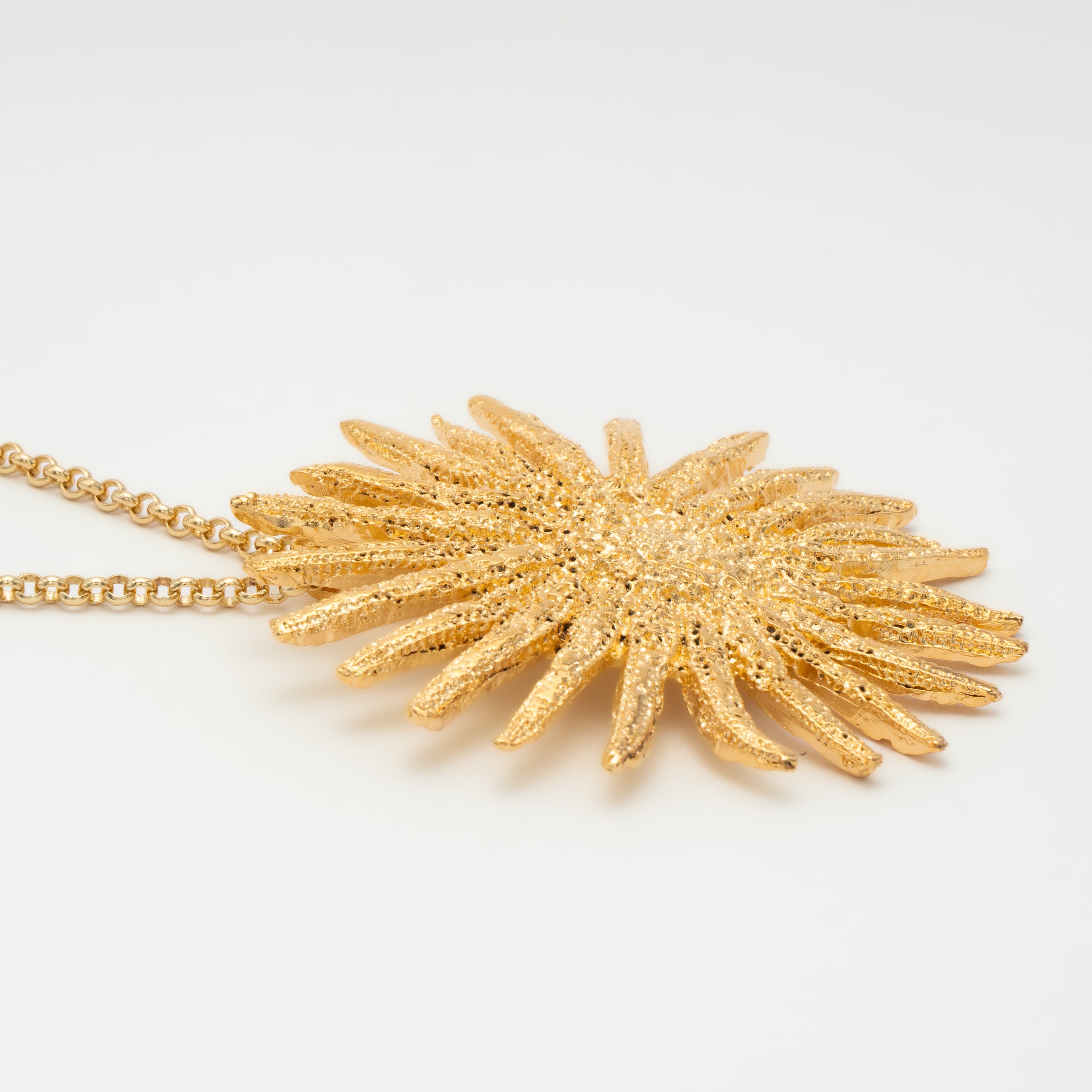 Collar cadena con O Sole Mio dorado