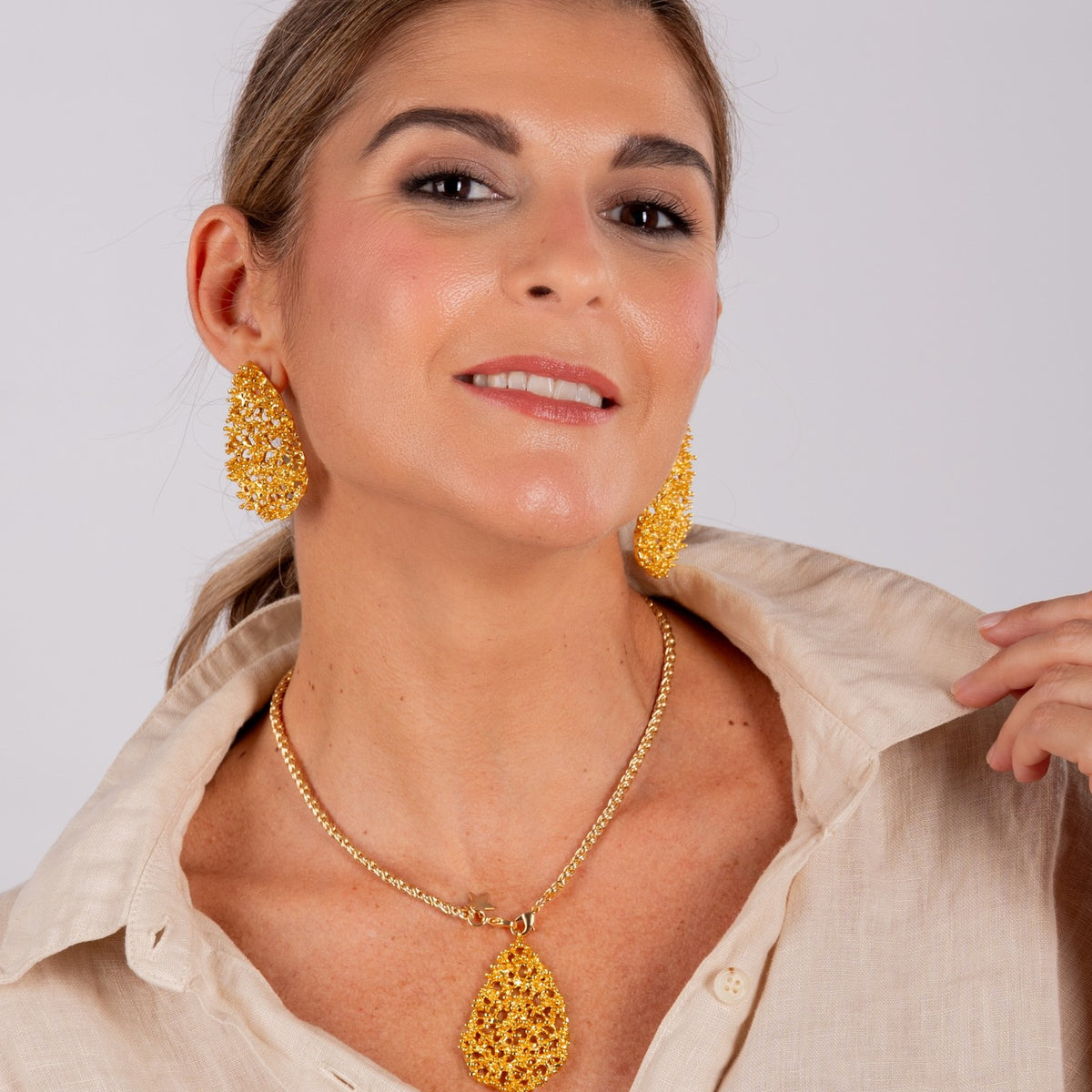 Collar Cadena Dorada con motivo Varques