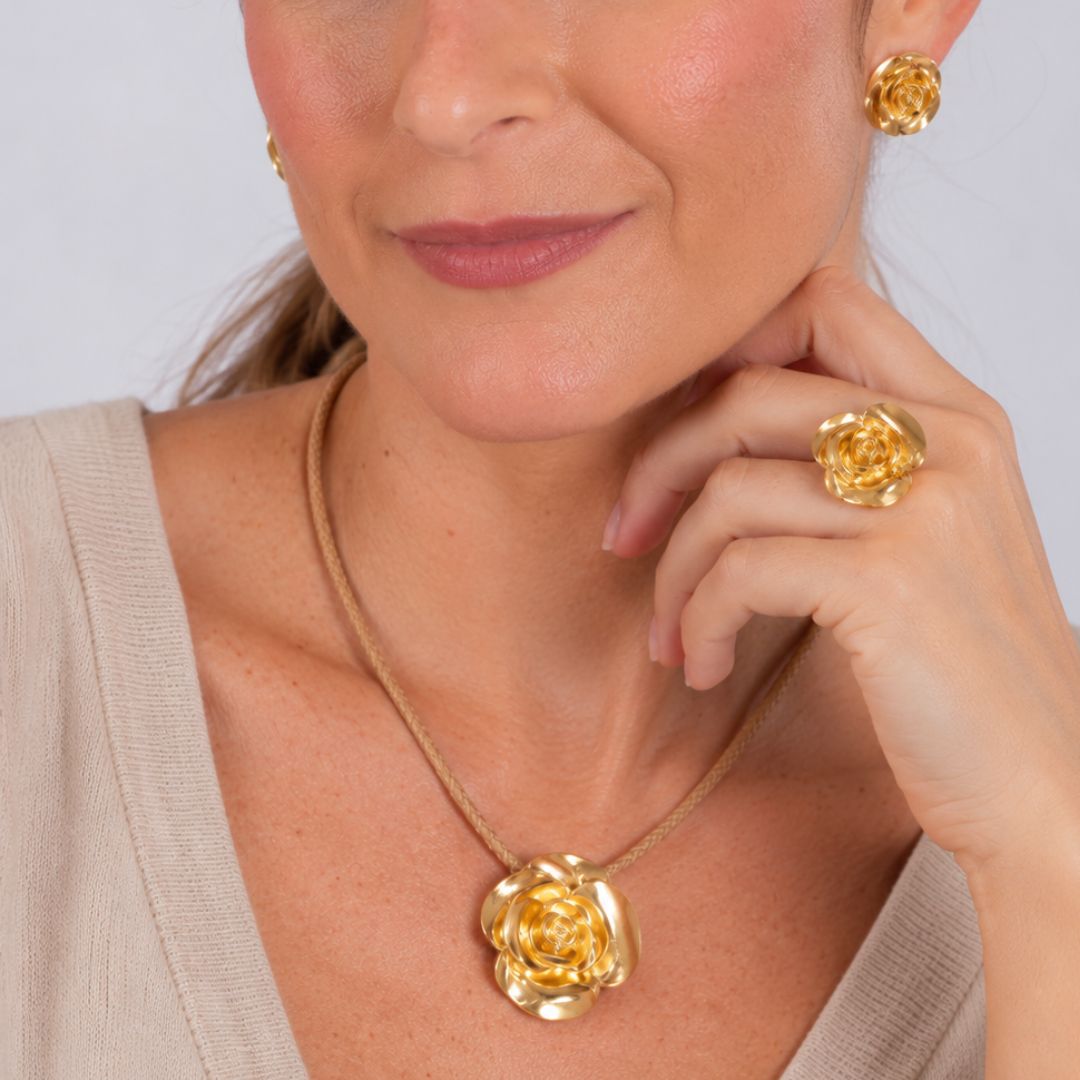 Collar cuero Rosa