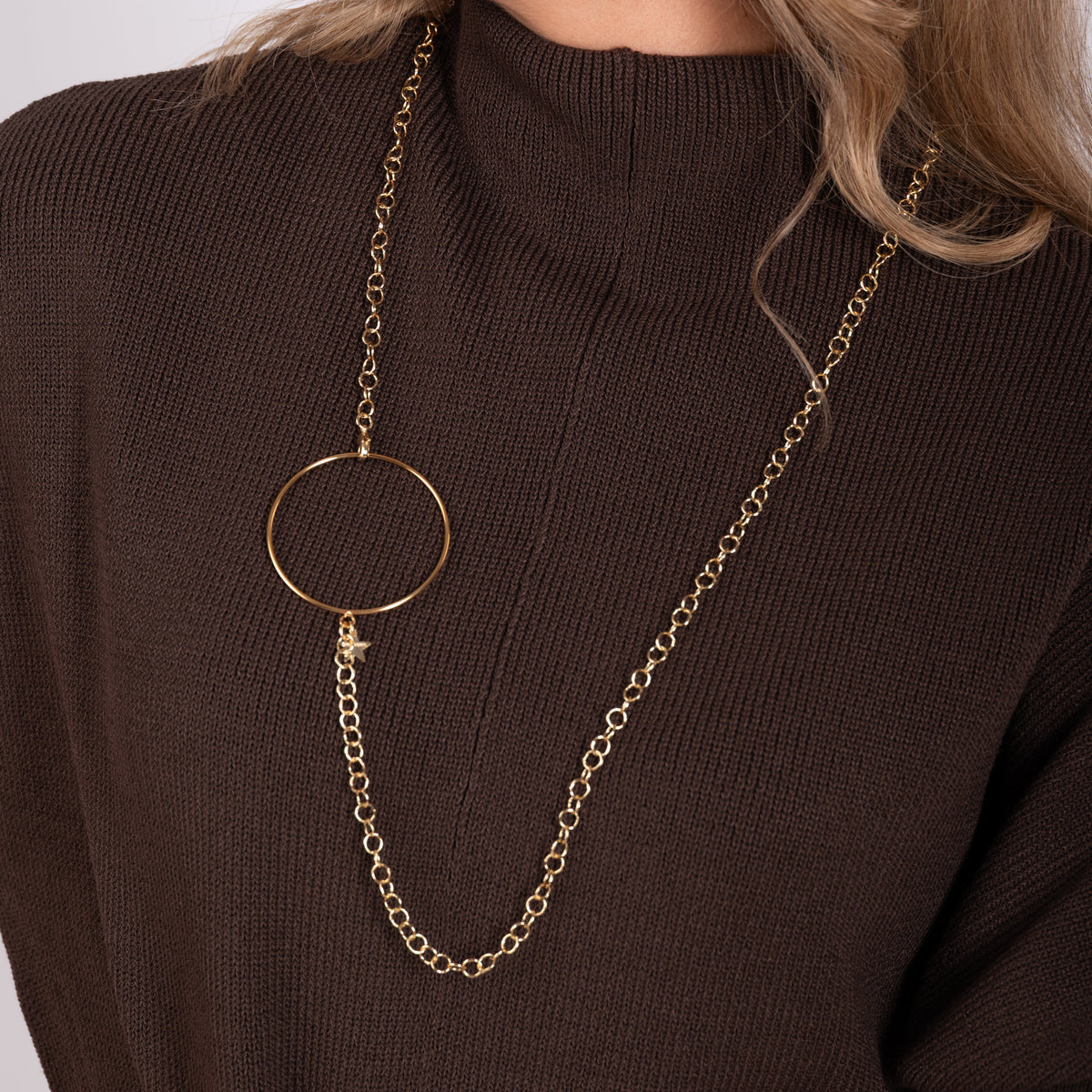 Collar cadena Aro Dorado bañado en oro