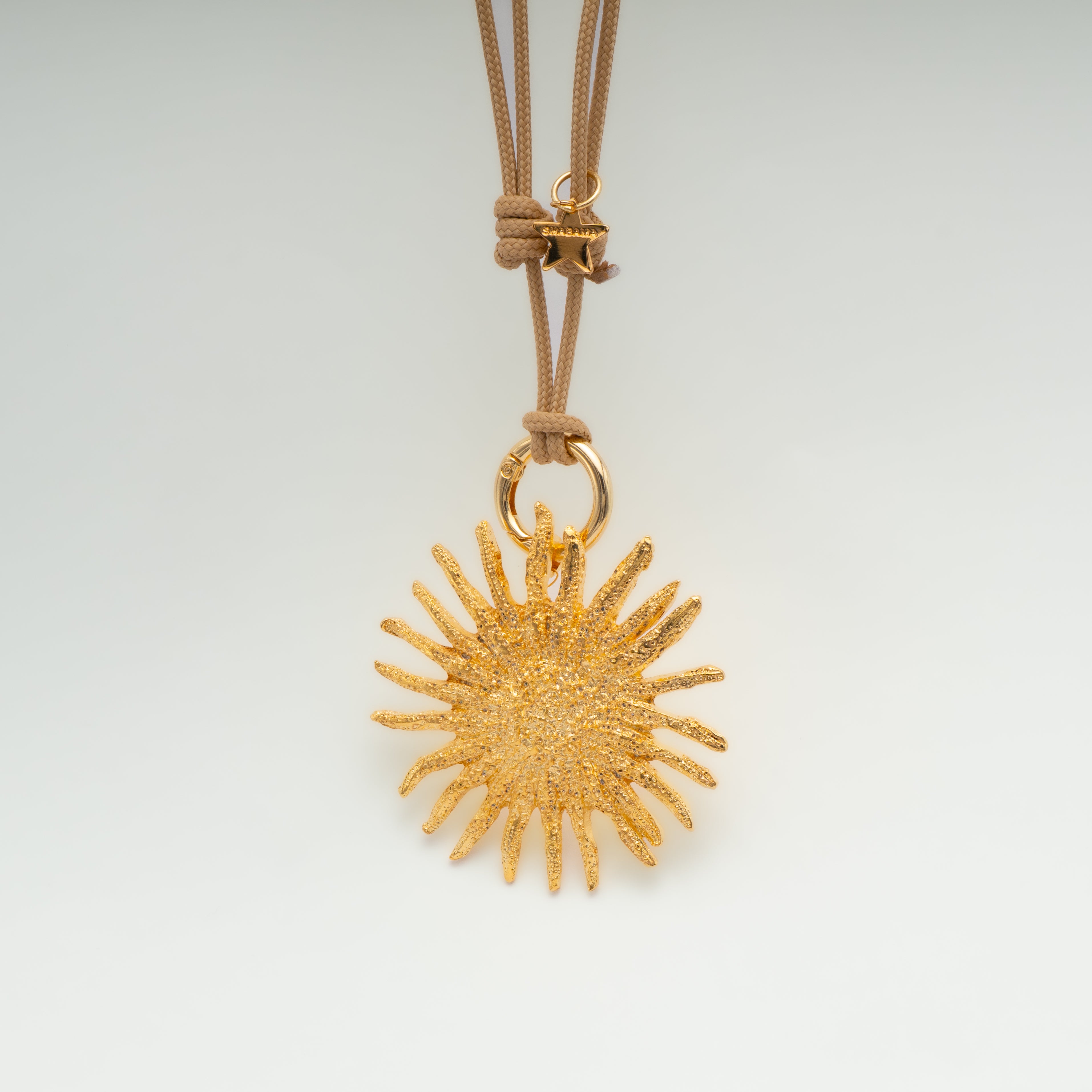 Necklace 2 NYLON beige and black O Sole Mio Cool