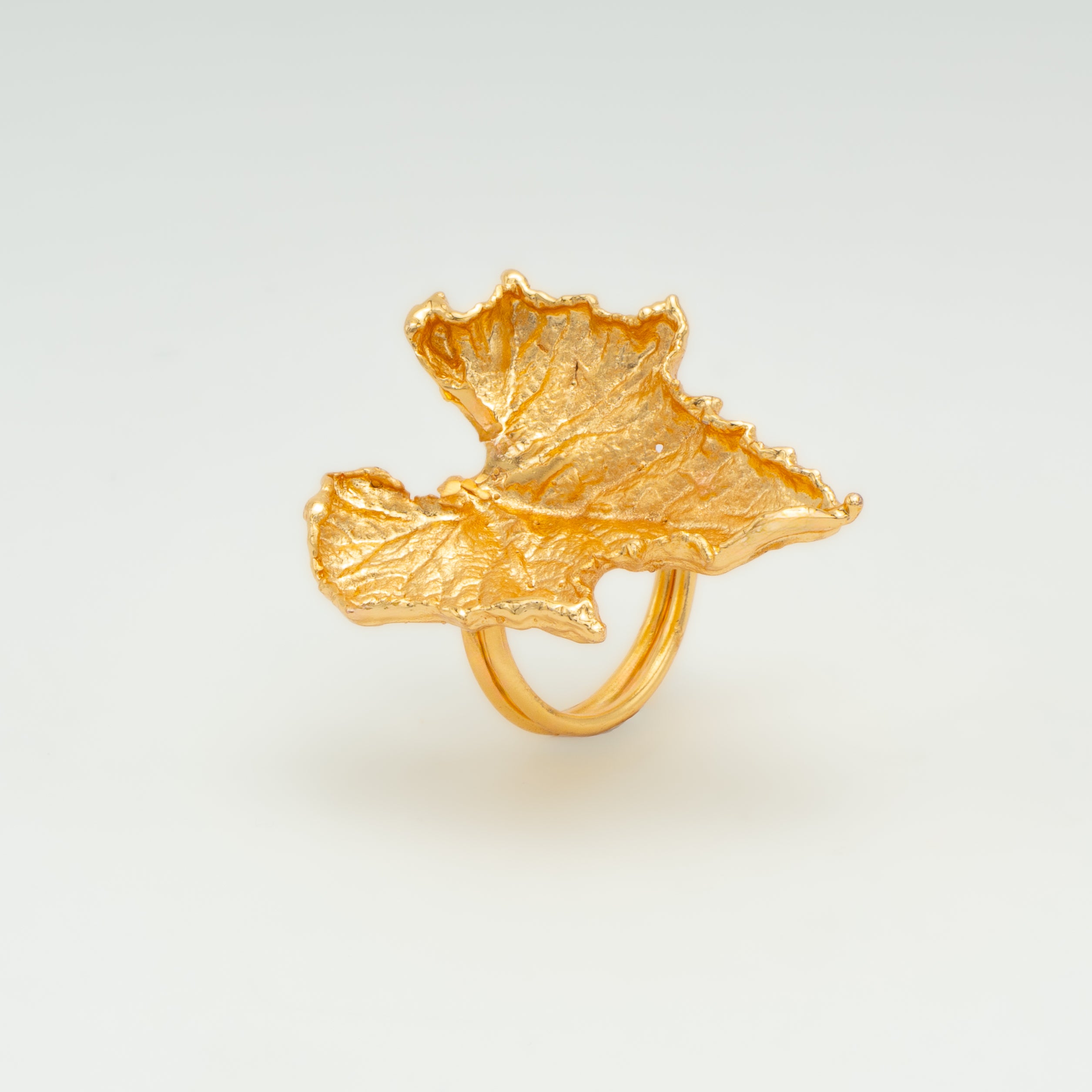 Anillo Leave Heart DORADO (AJUSTABLE)