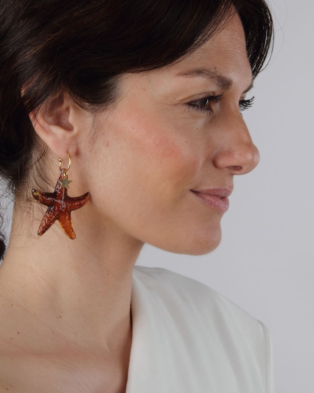 PENDIENTES ARO CON ESTRELLA