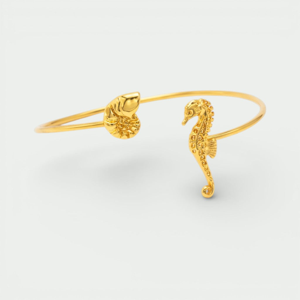 PULSERA MINI CABALLITO DE MAR Y NAUTILUS