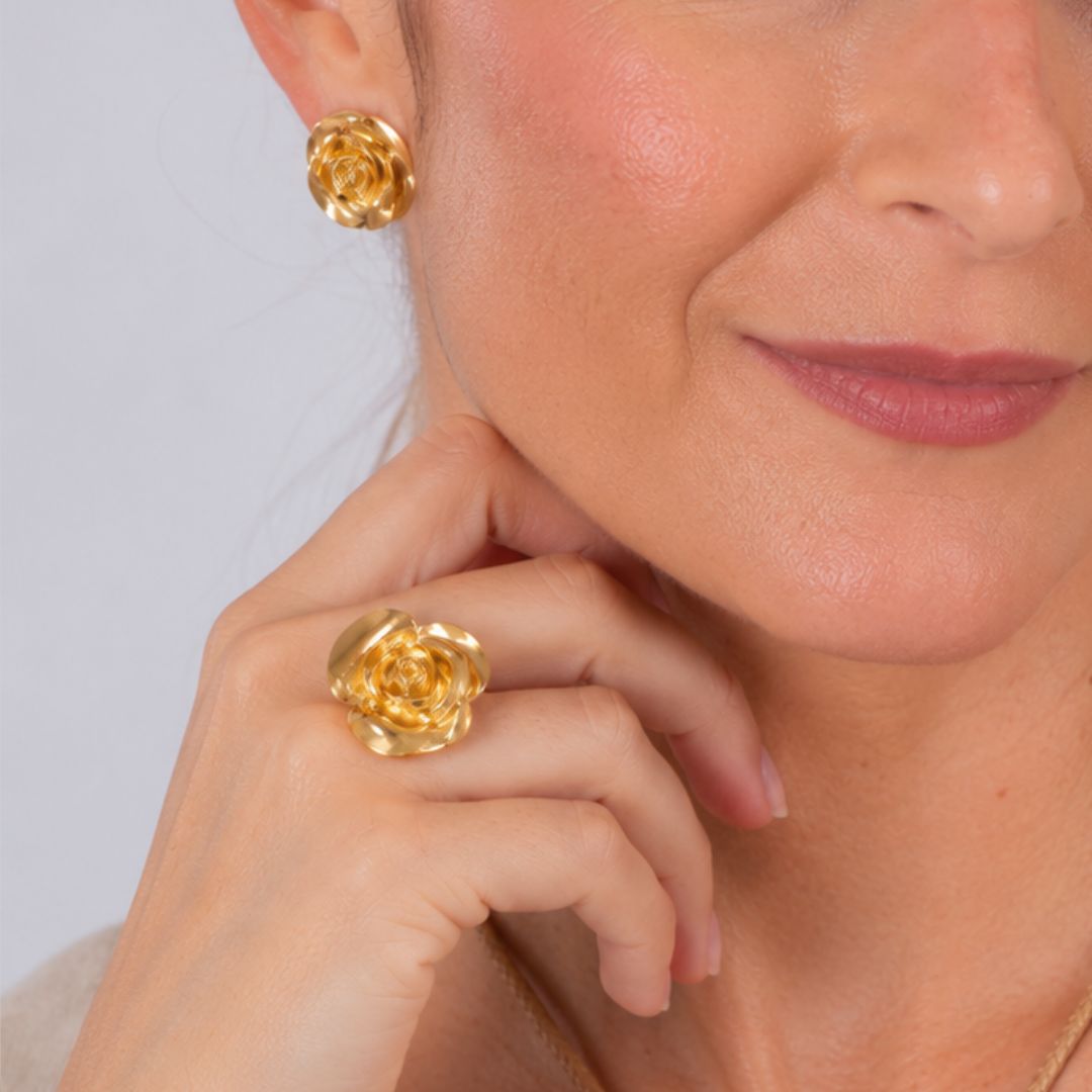 Pendientes Rosa
