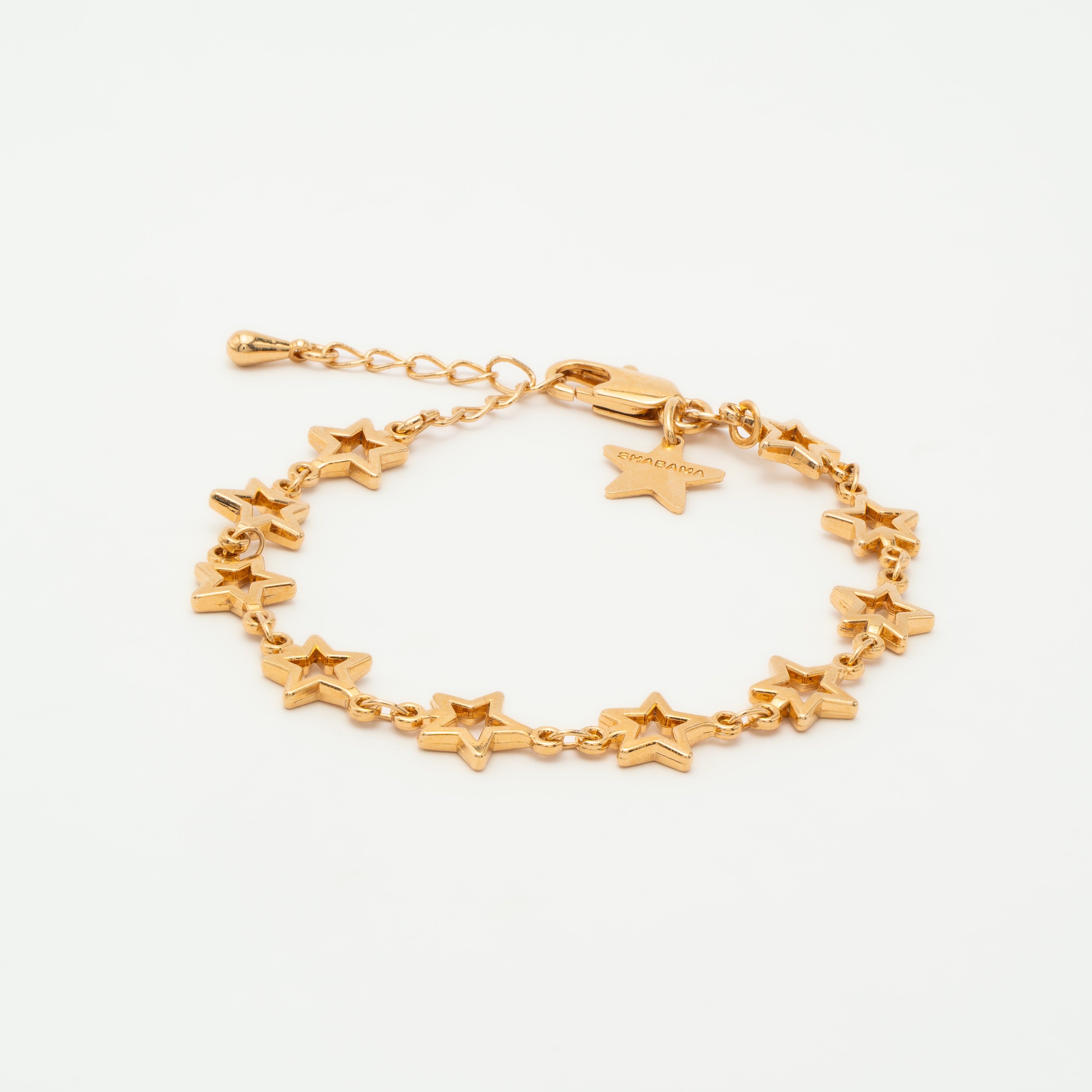 Pulsera cadena estrellas silueta - Vista principal - Shabama joyeria artesanal Mallorca