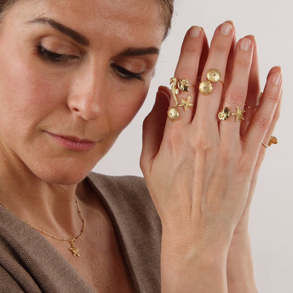 ANILLO MINI ERIZO DOBLE