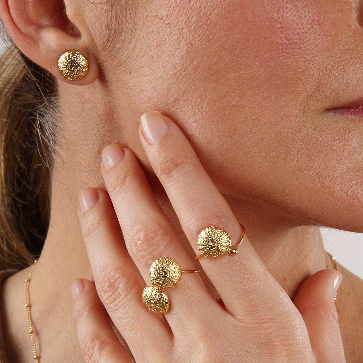 ANILLO MINI ERIZO DOBLE