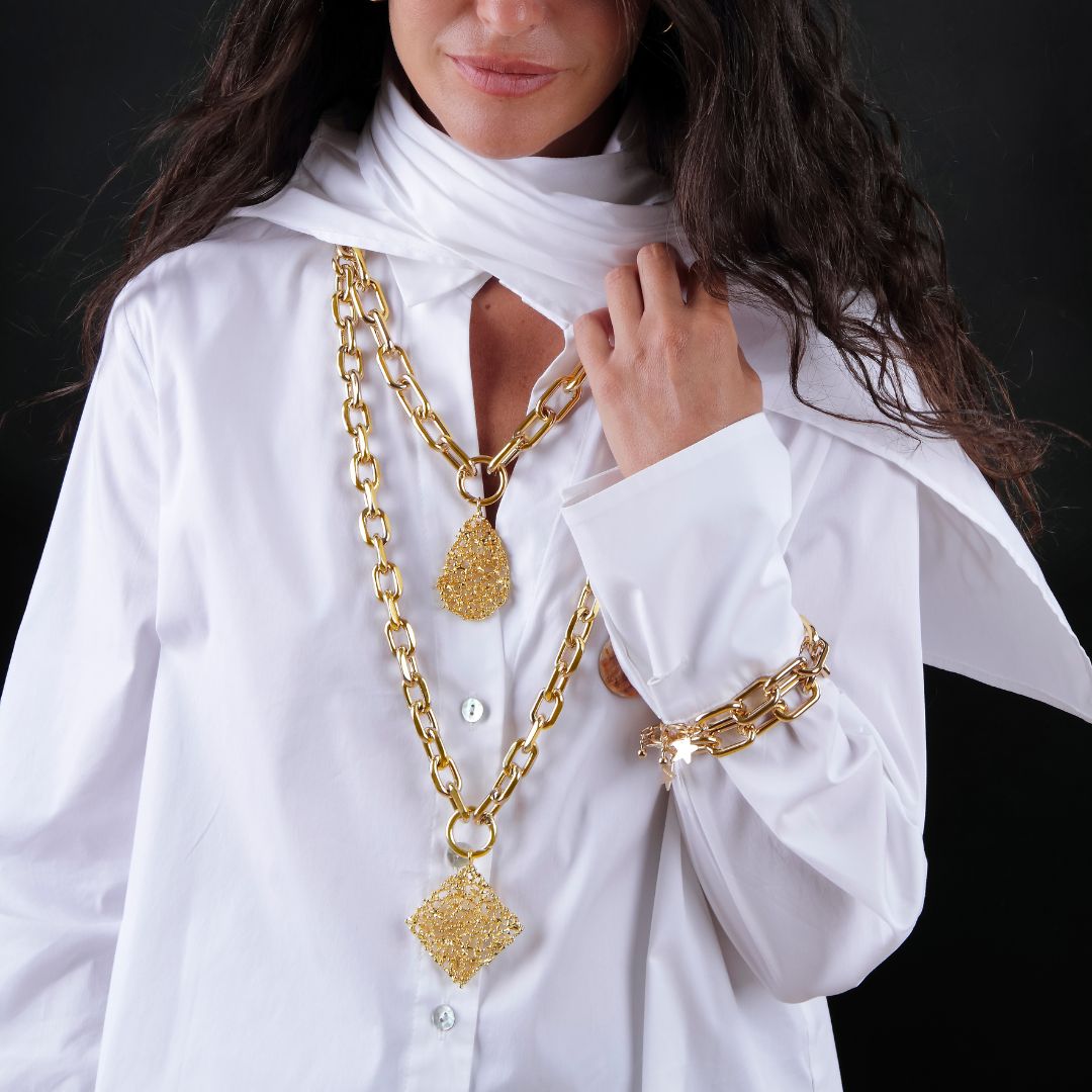 Collar multiposición coral Algar