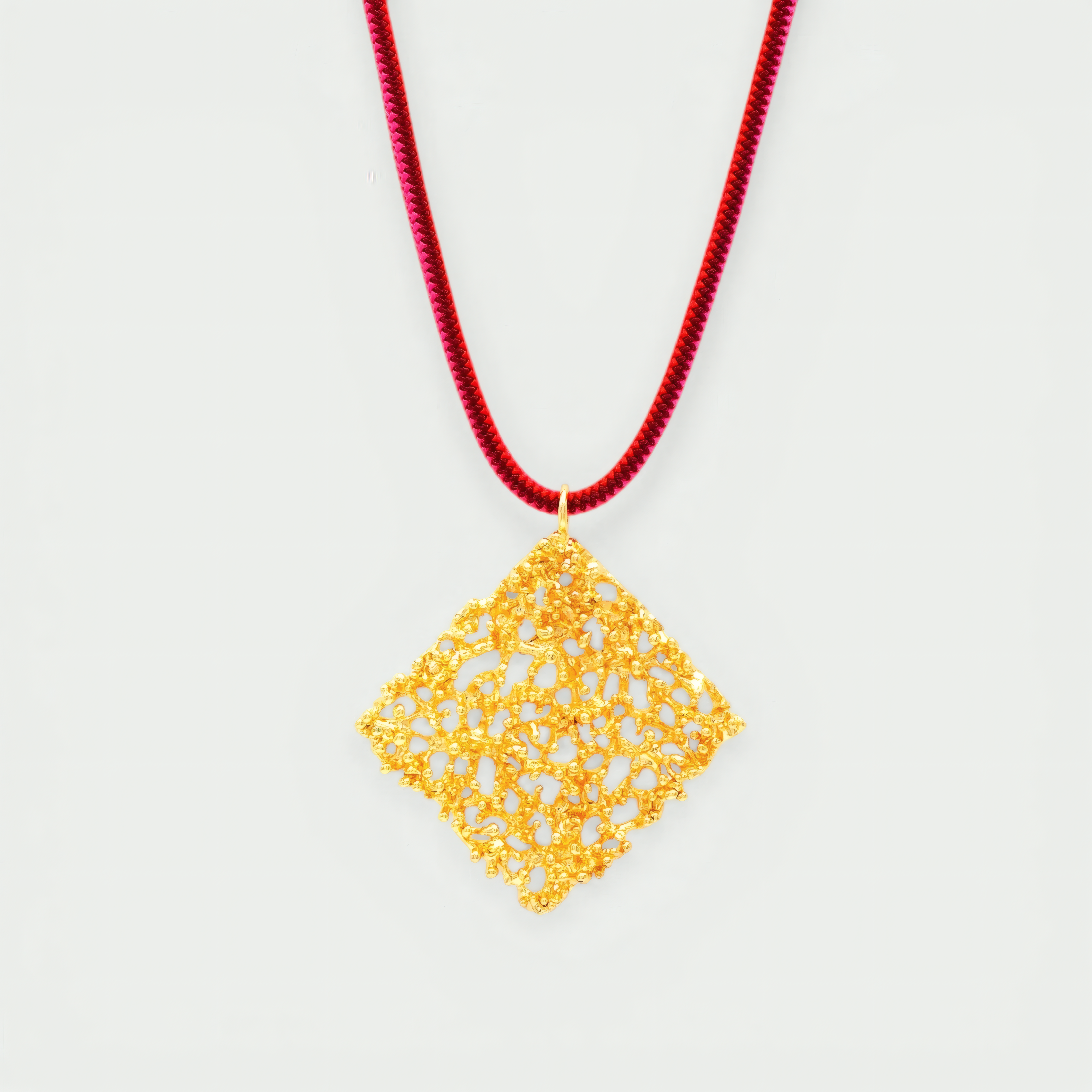 COLLAR ELASTICO FLUOR ALGAR banado en oro - Shabama Palma joyeria Mallorca