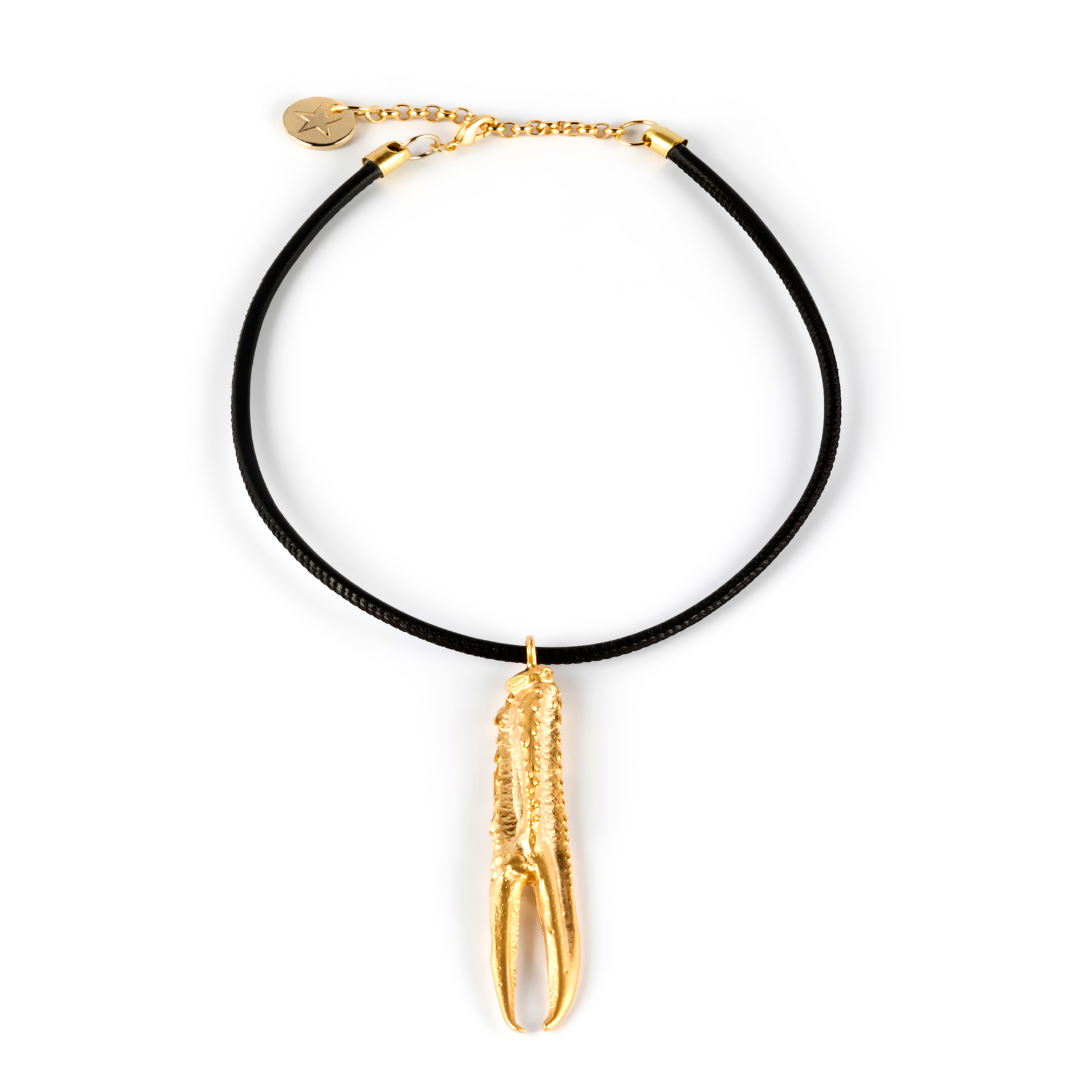Leather Necklace Pata Cigala Tuent Luxe