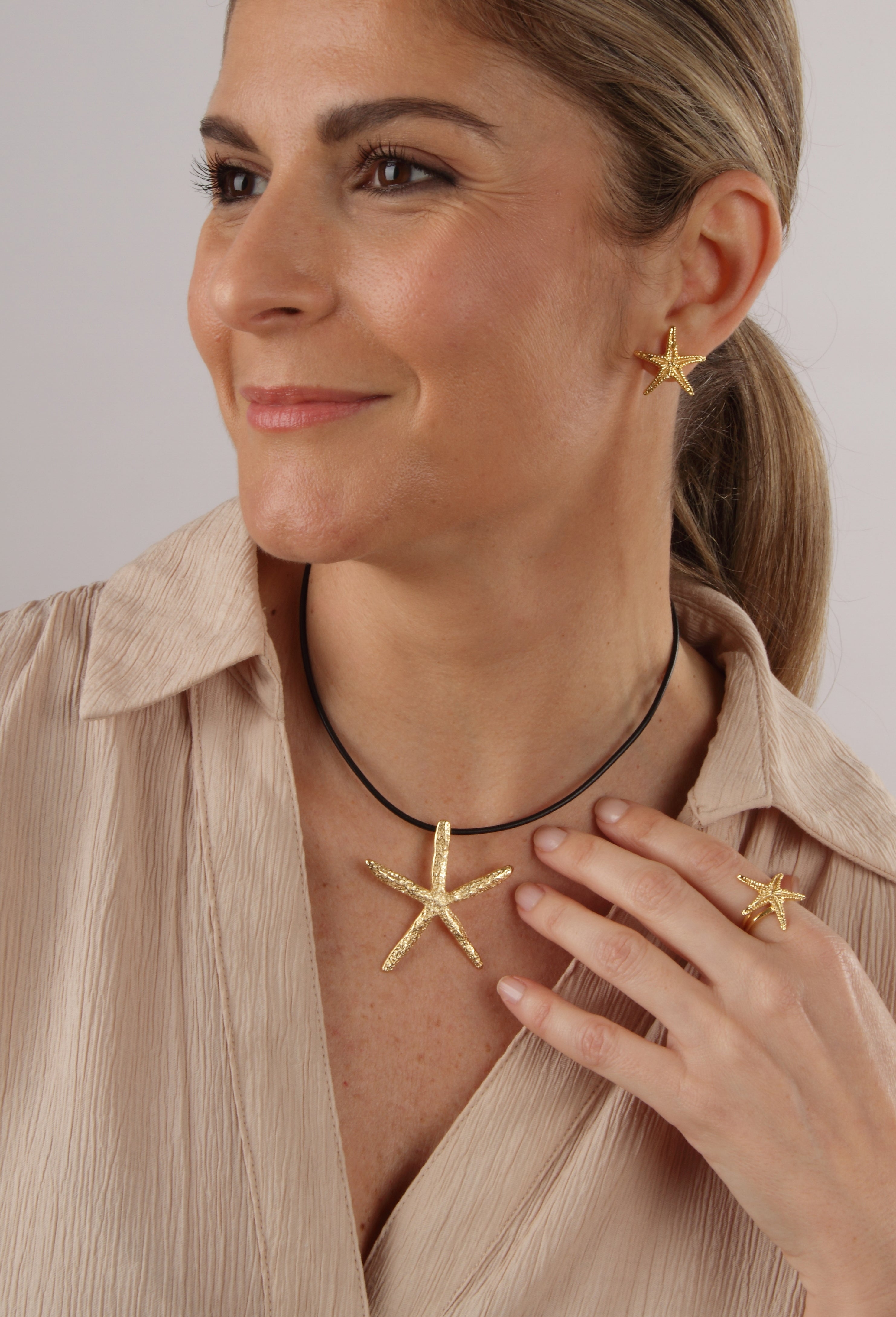 White Star Earrings