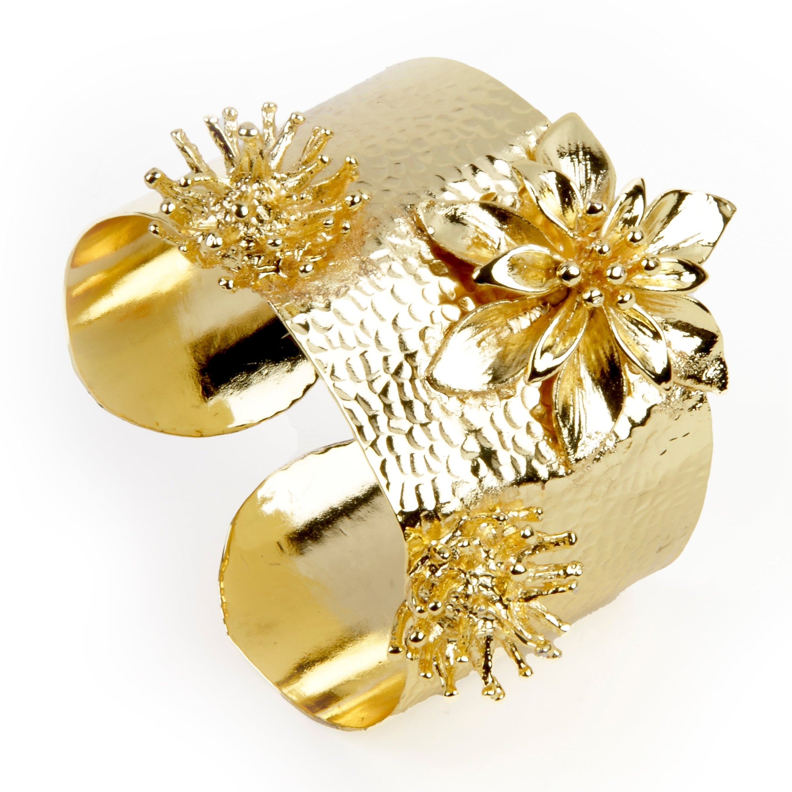 Brazalete Doble Deya Exotic Flower Shield