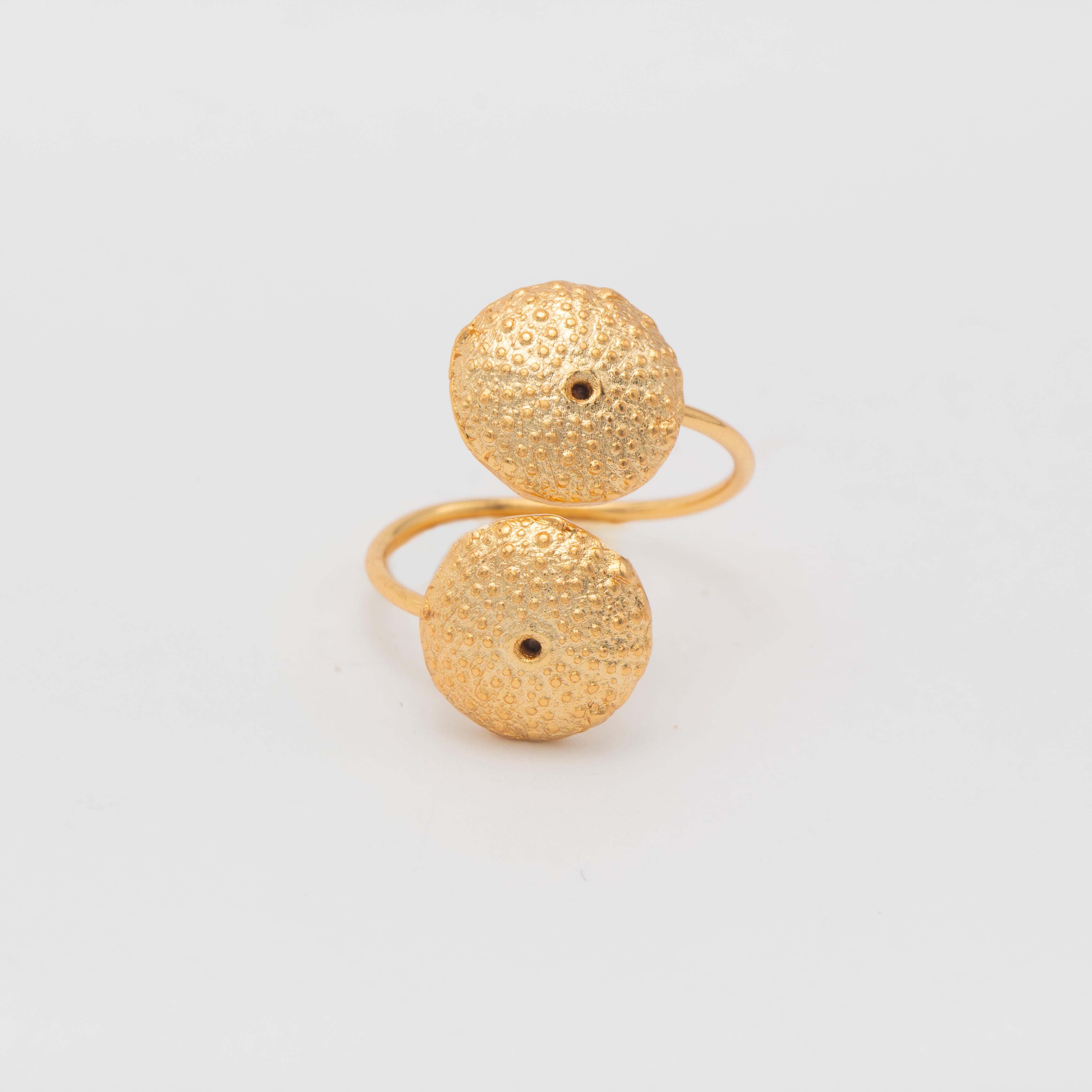 ANILLO MINI ERIZO DOBLE