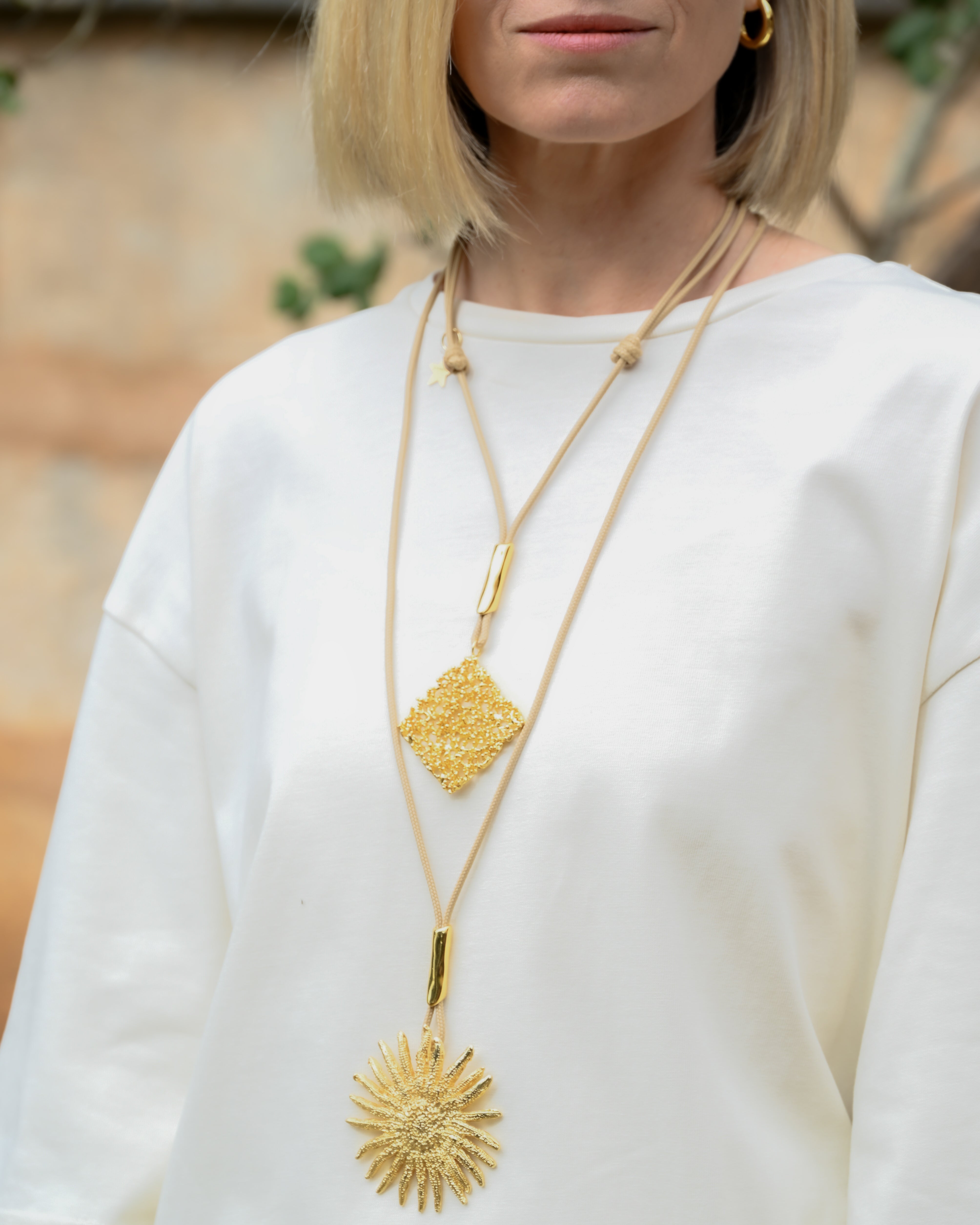 COLLAR NYLON OSOLE MIO GOLDY - Vista principal - Shabama joyeria artesanal Mallorca