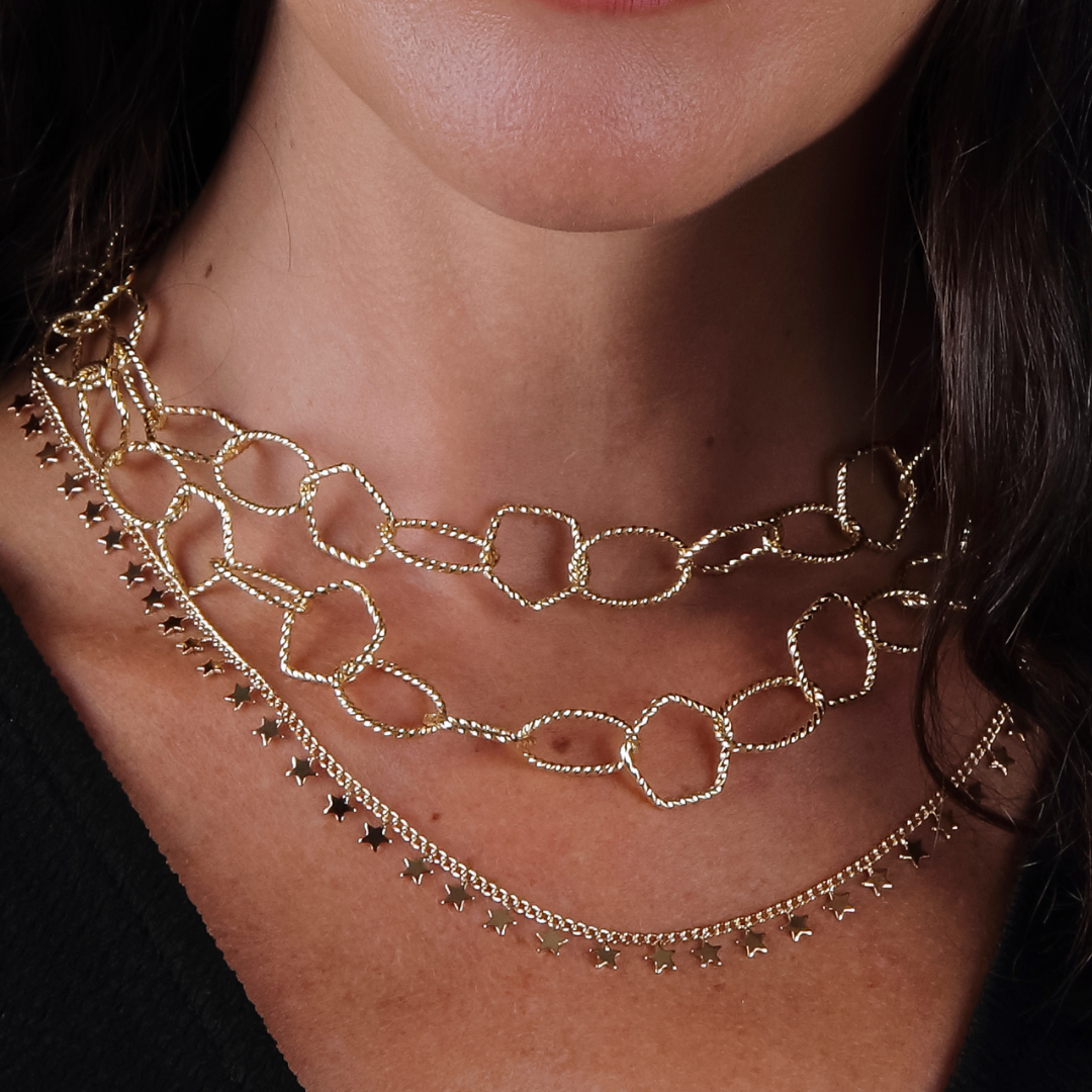 Collar Dancing Doble con miniEstrellas