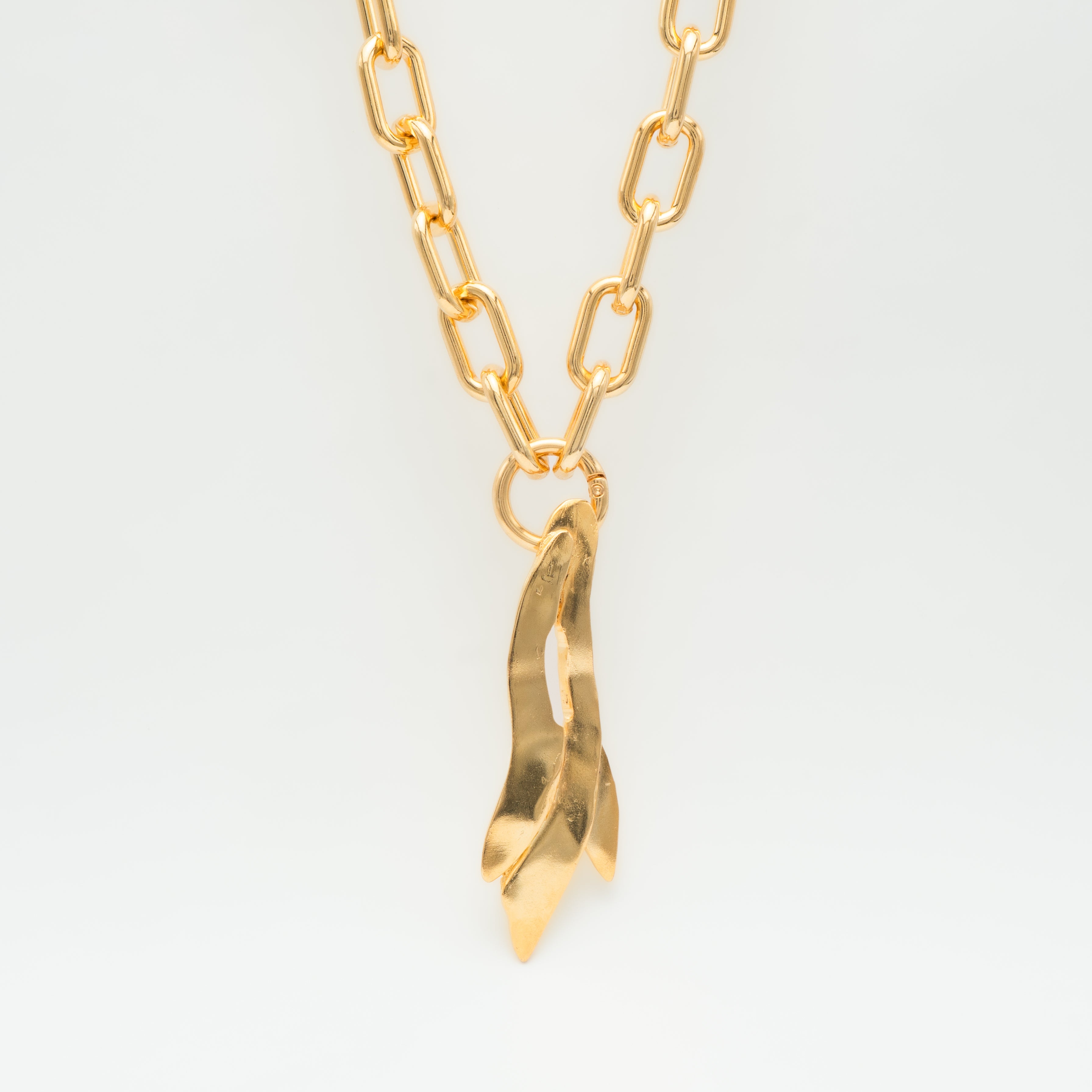 Collar cadena eslabones Long Leaves