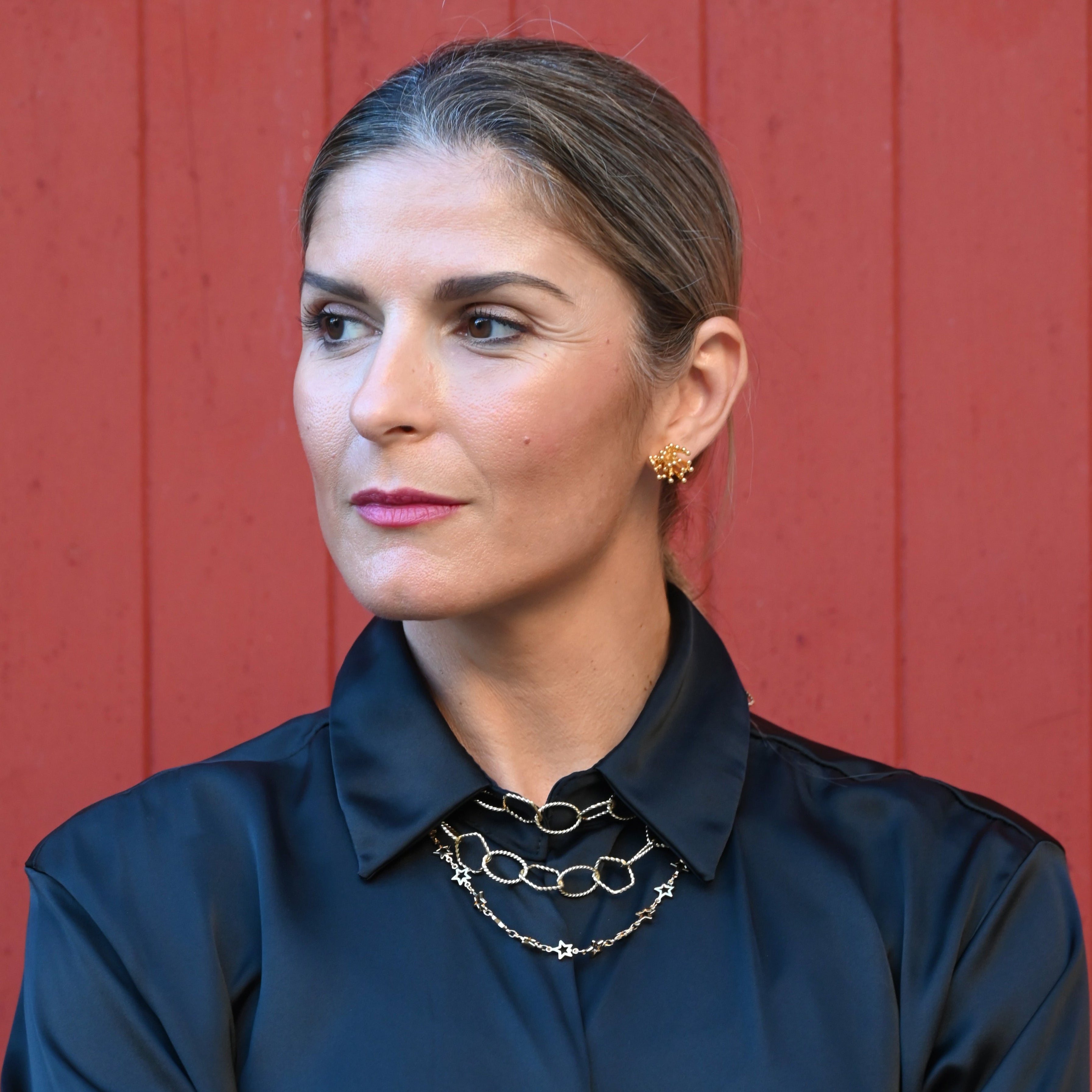 Double Dancing Necklace with Stars