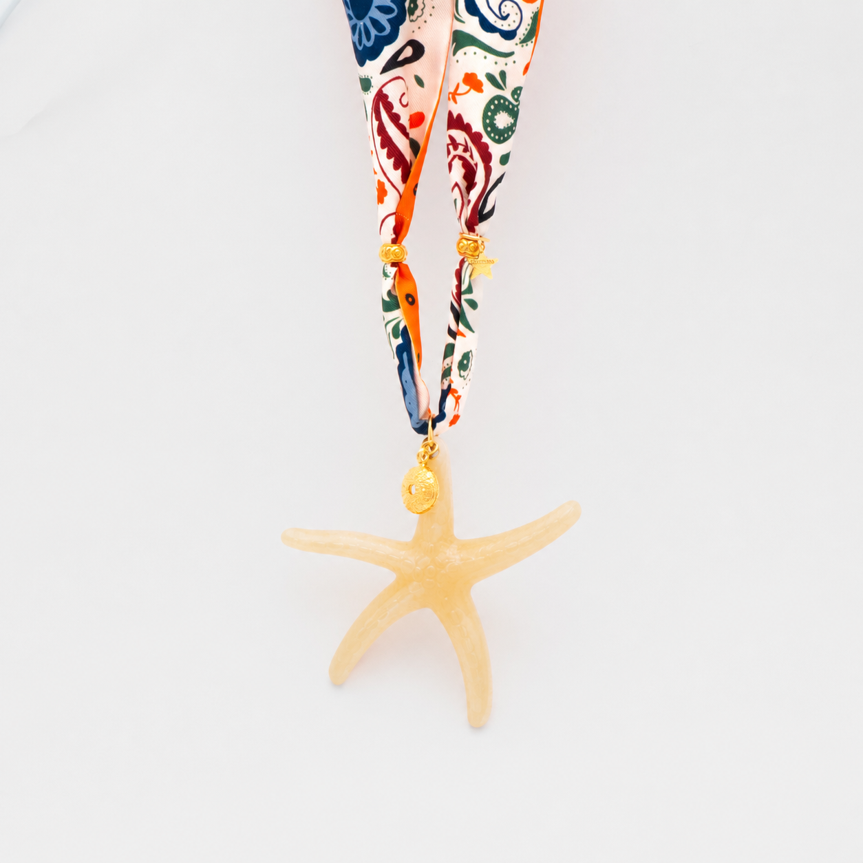 COLLAR PAÑUELO SEDA ESTRELLA GRANDE