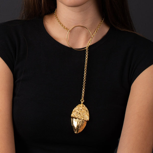 Collar Acorn Top Round