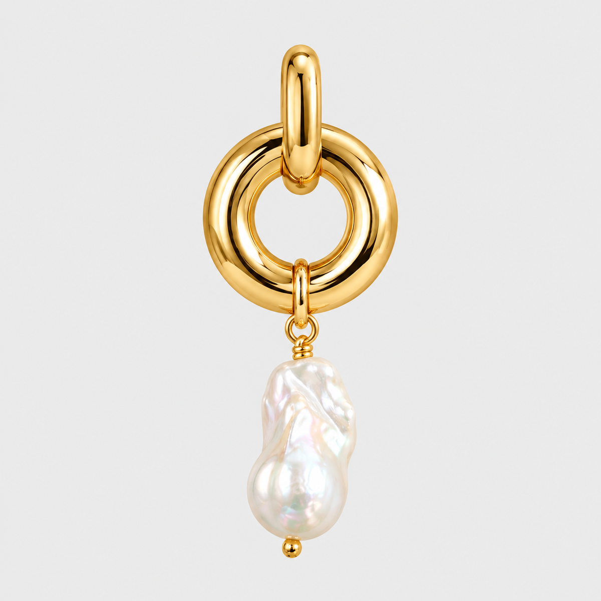 Pendientes Perla natural barroca