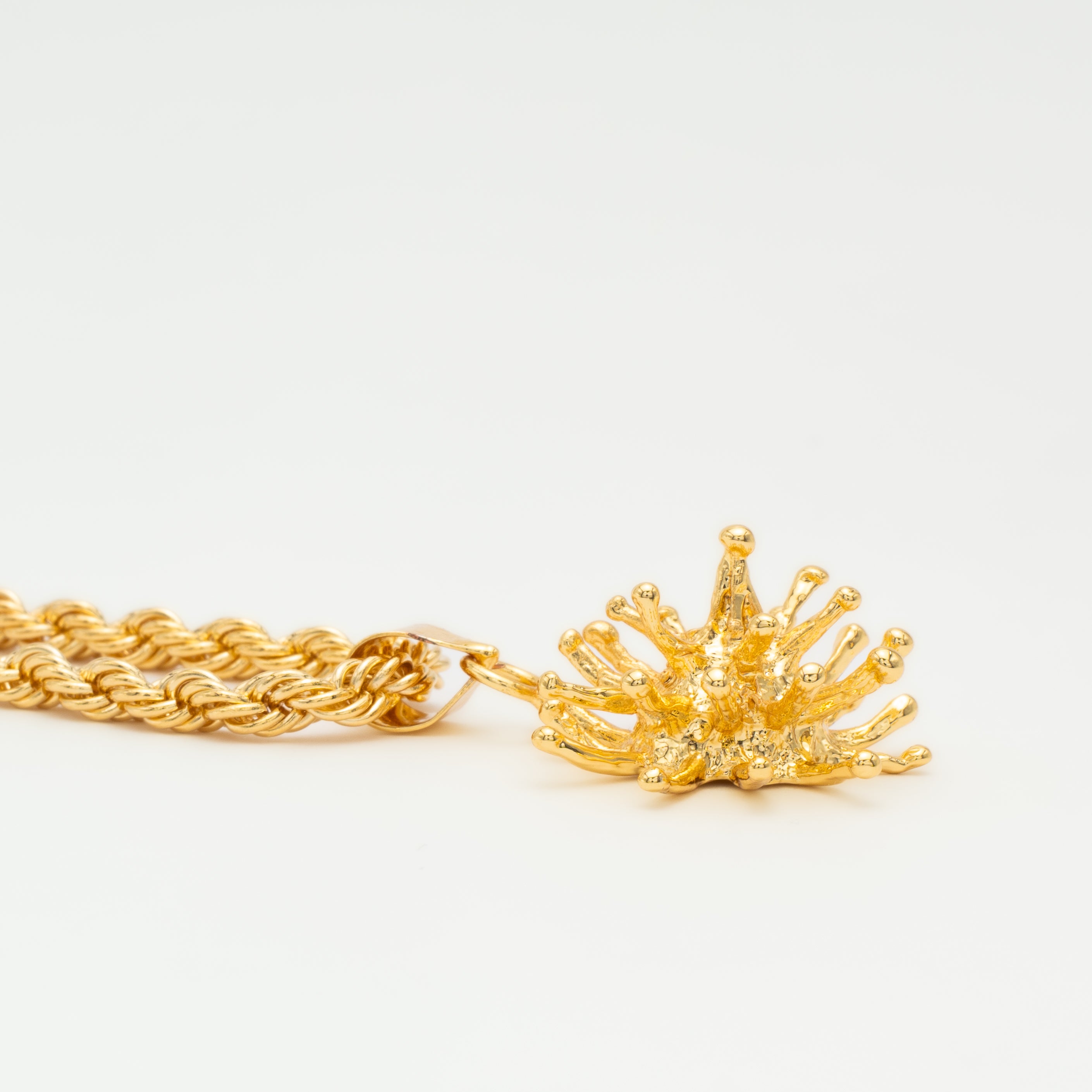 Collar cordón mallorquín con coral