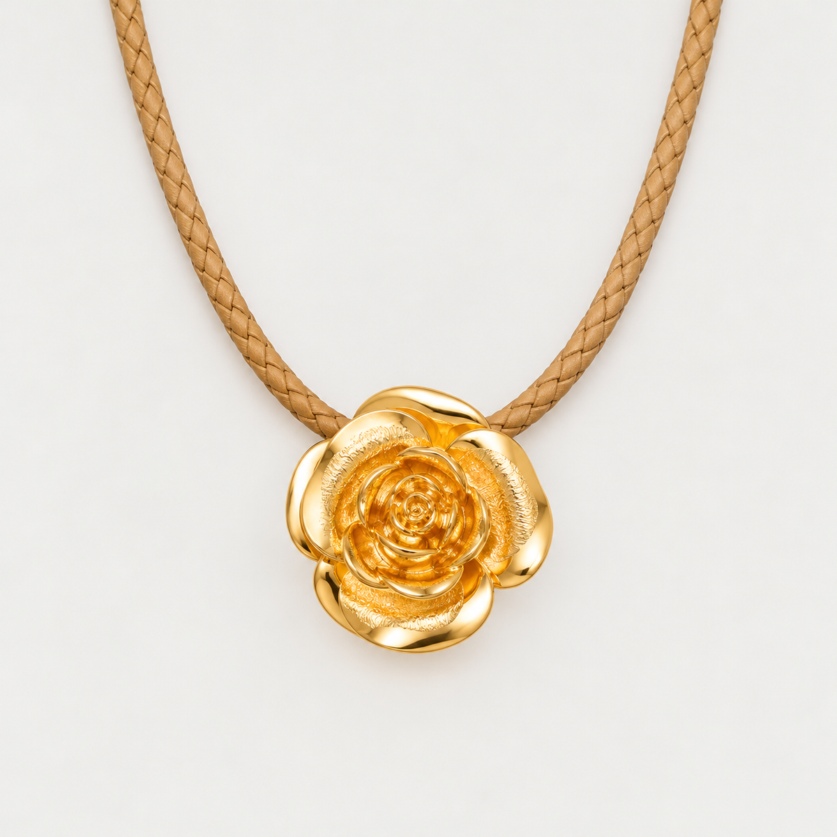 Collar cuero Rosa