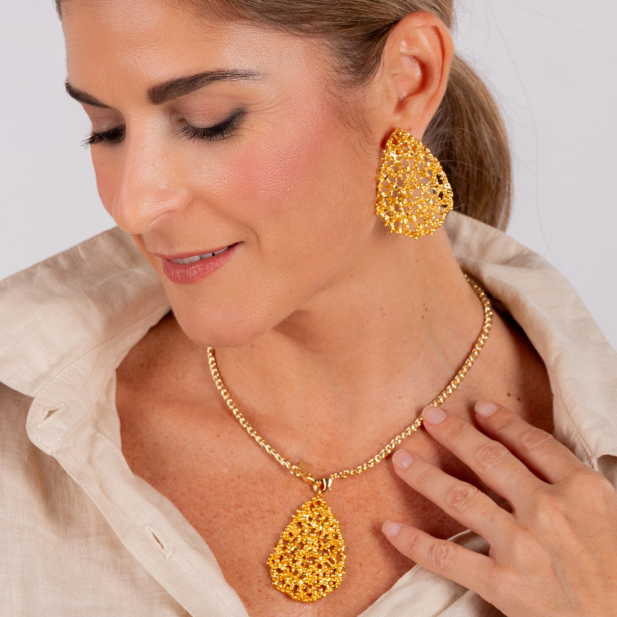 Collar Cadena Dorada con motivo Varques